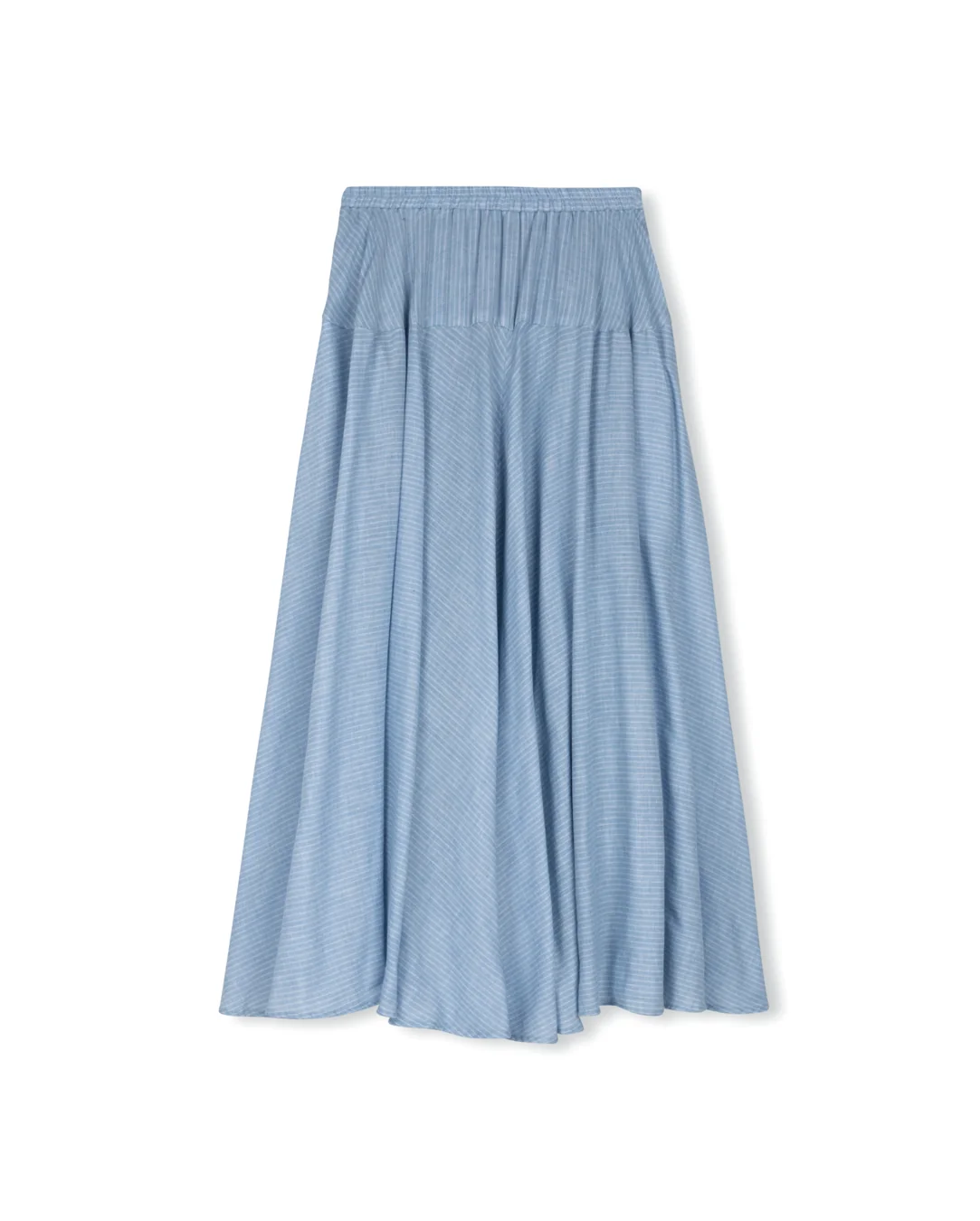 Banjo Pinstriped Midi Skirt