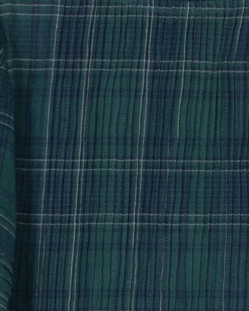 Bide Gingham Pleat Blouse - Image 2
