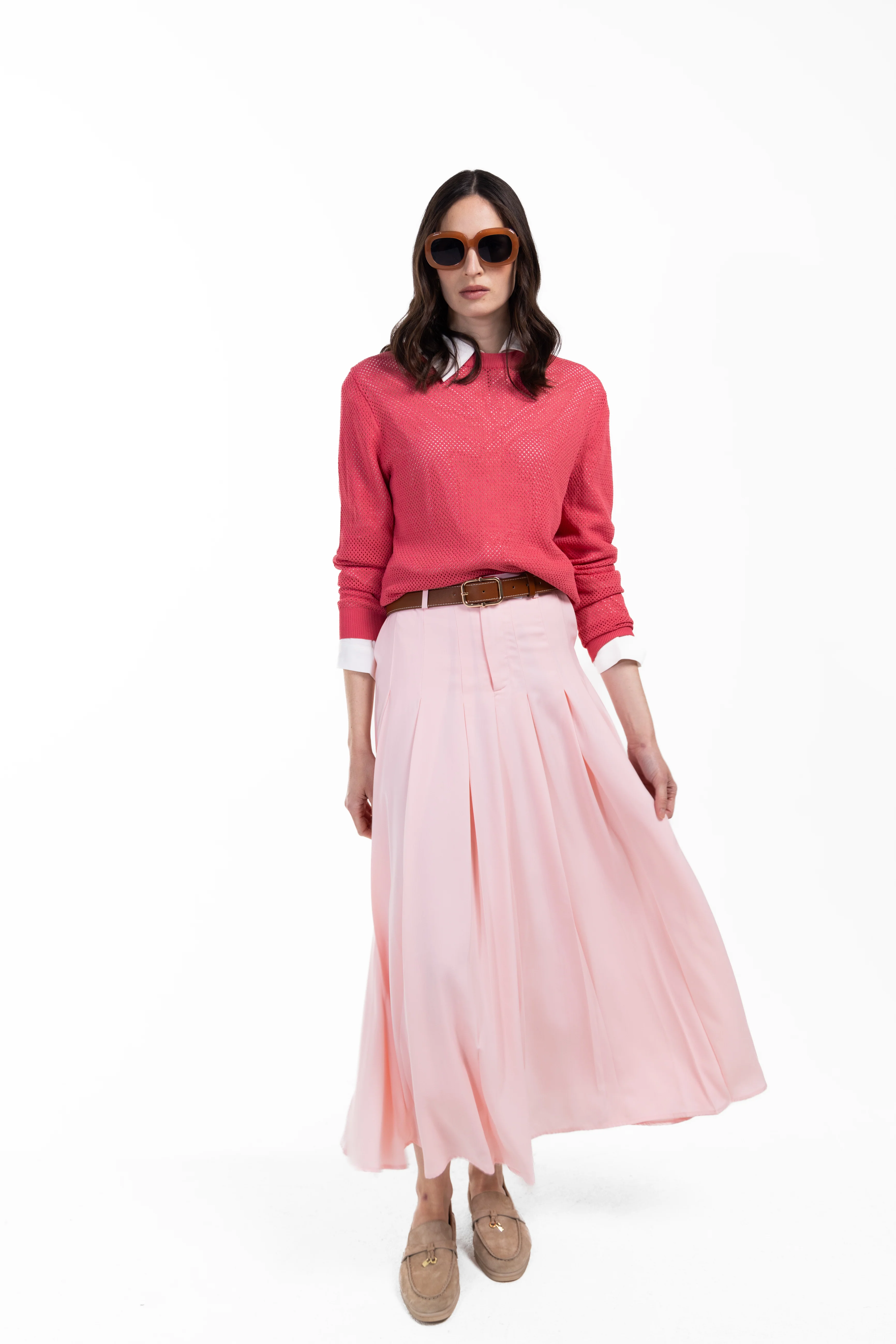 Box Pleat Maxi Skirt - Image 3