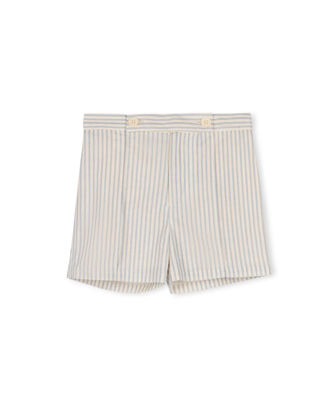Button Placket Striped Shorts - Image 3