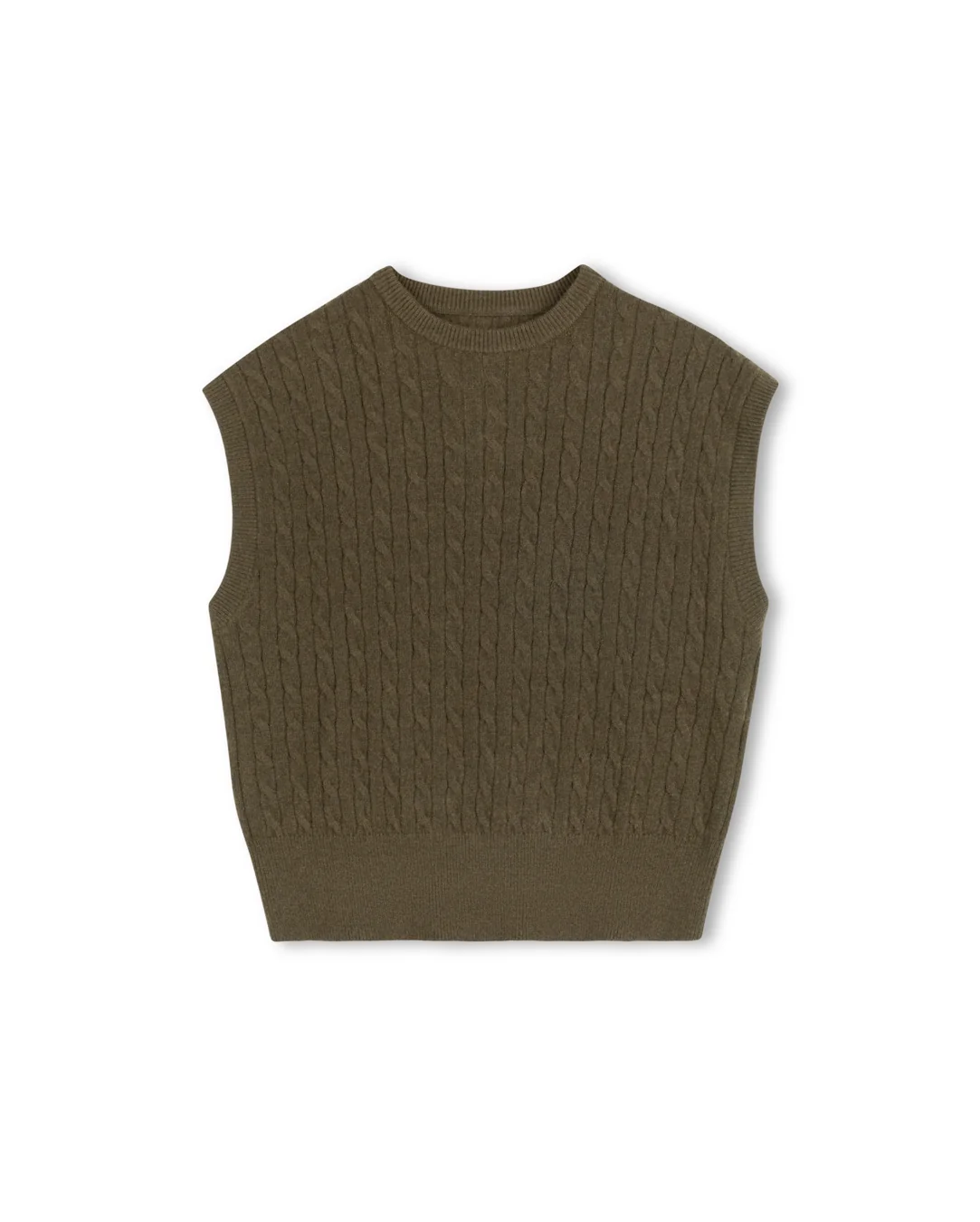 Cable Knit Fairisle Vest