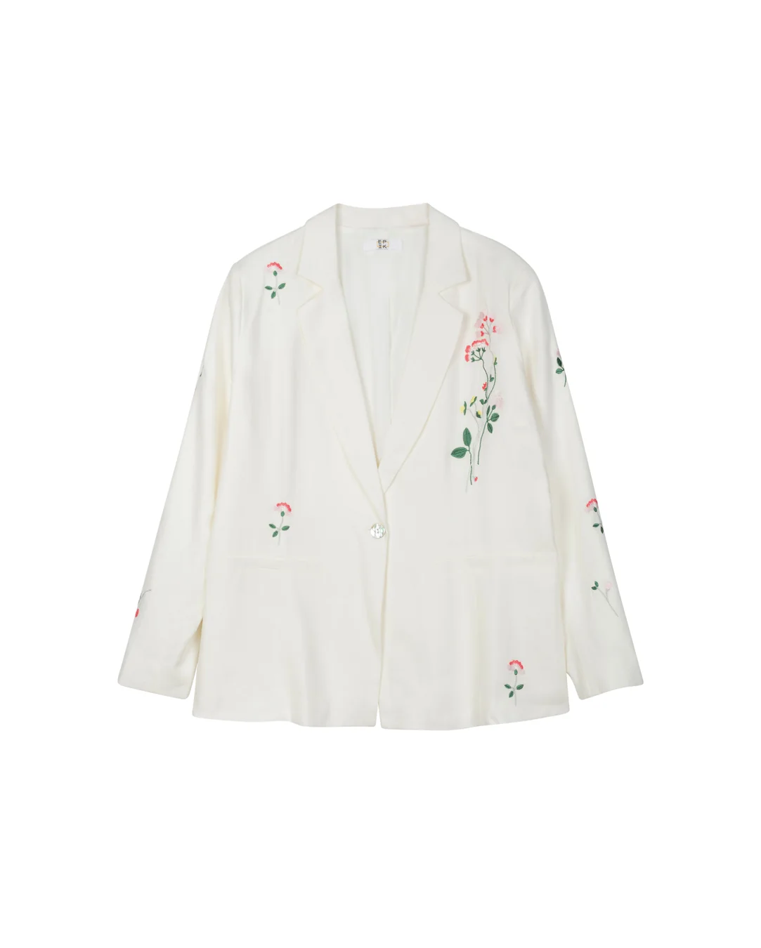 Chariot Linen Embroidered Blazer