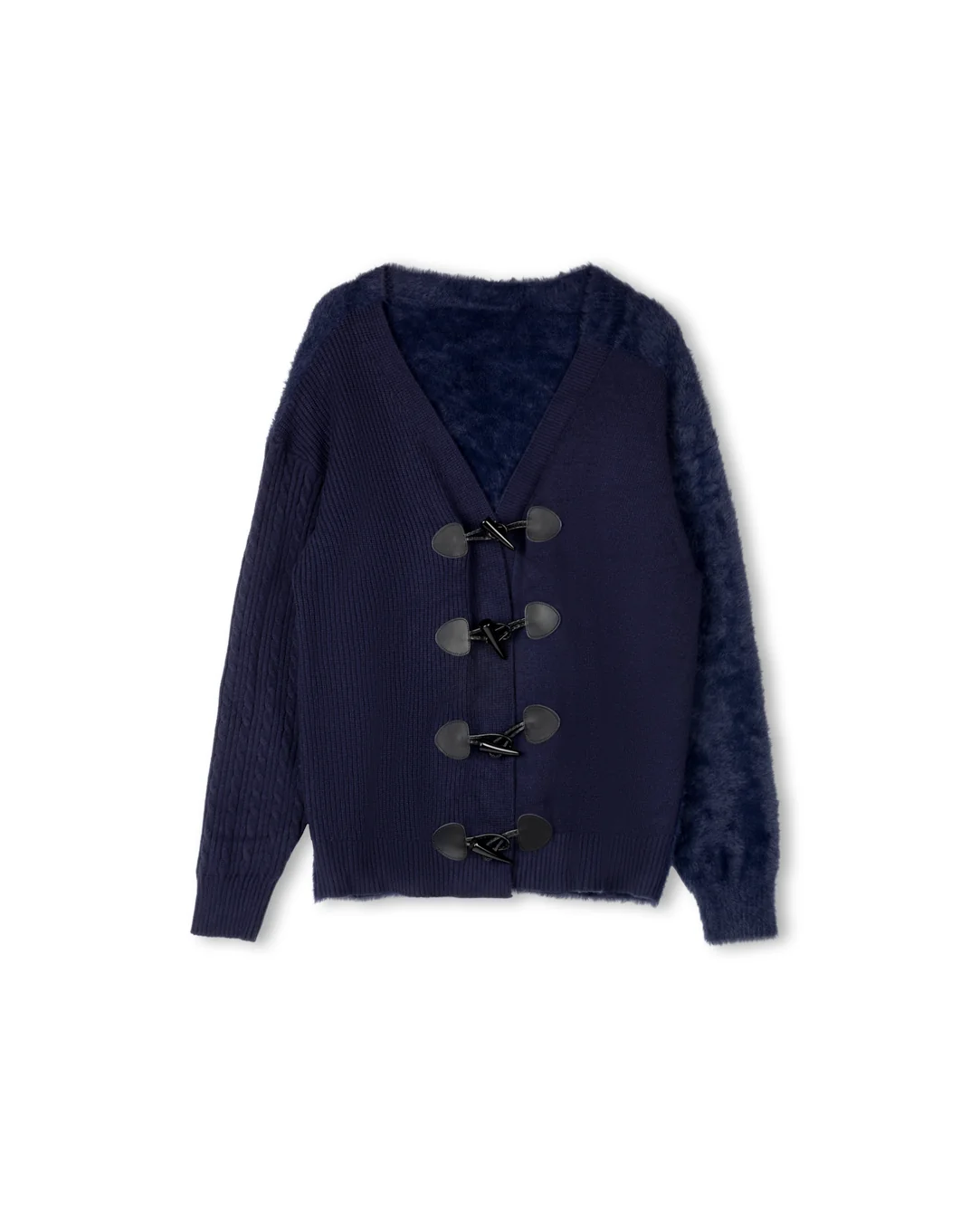 Color Block Toggle Cardigan