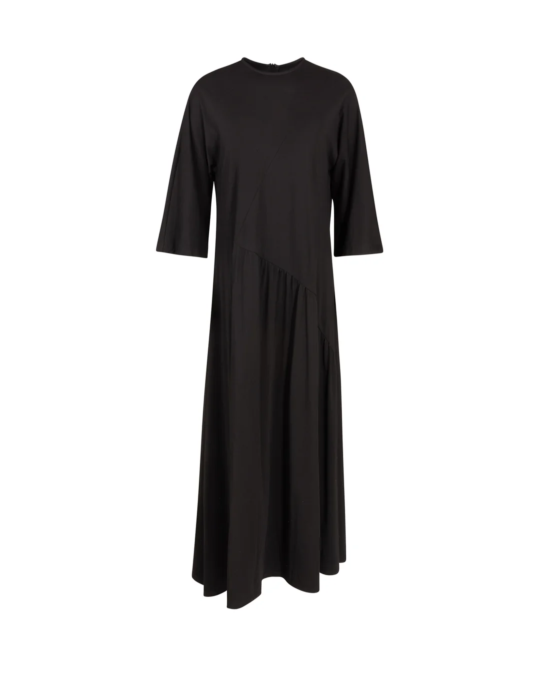 Cotton Smock Diagonal Waist Dress - Image 2