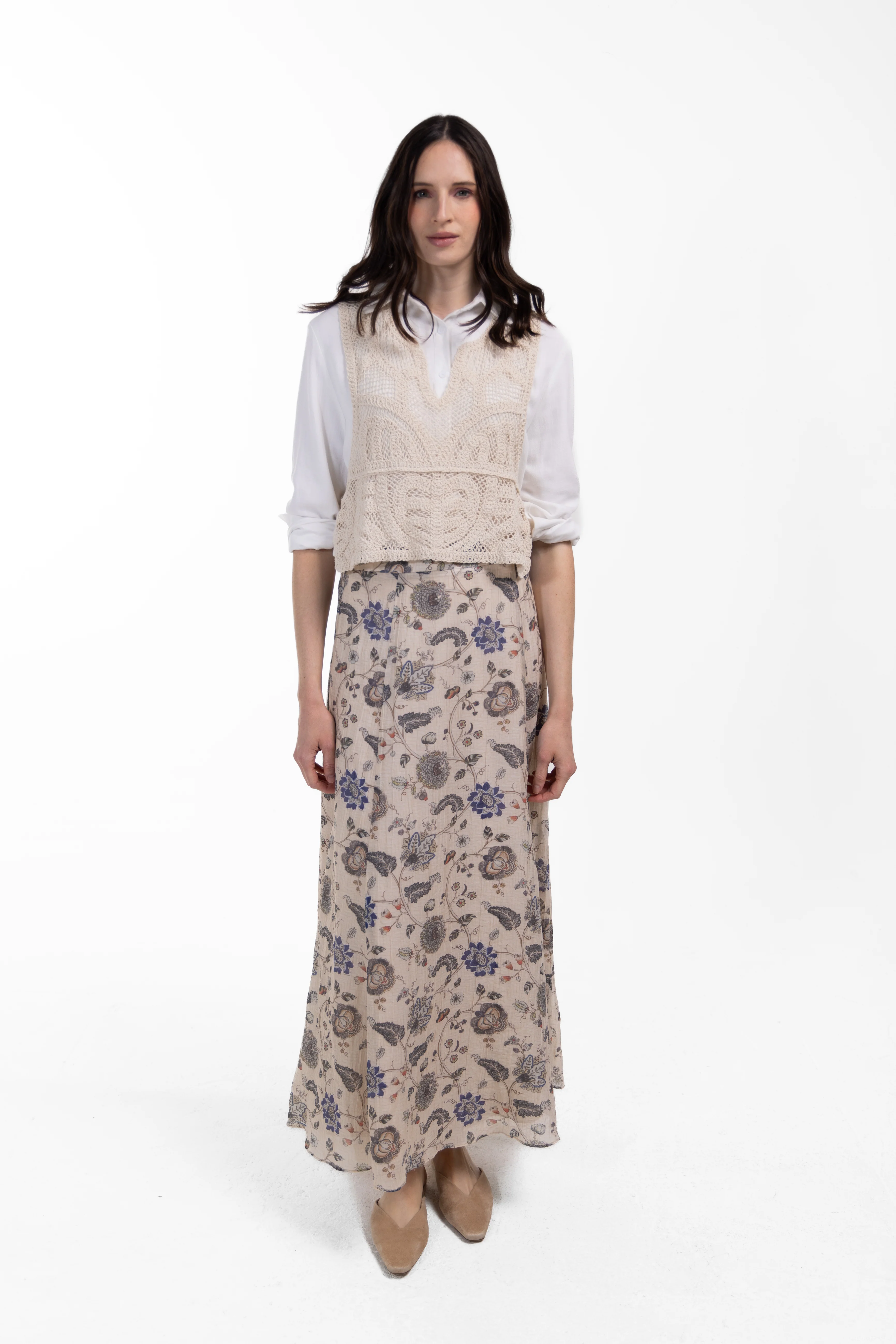 Crochet V-neck Vest - Image 3