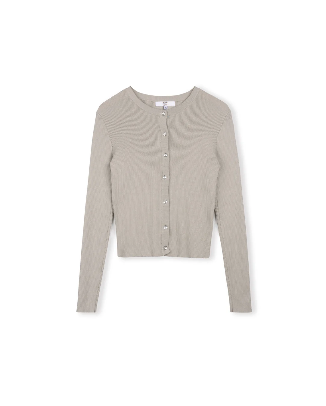 Crystal Button Knit Cardigan - Image 7