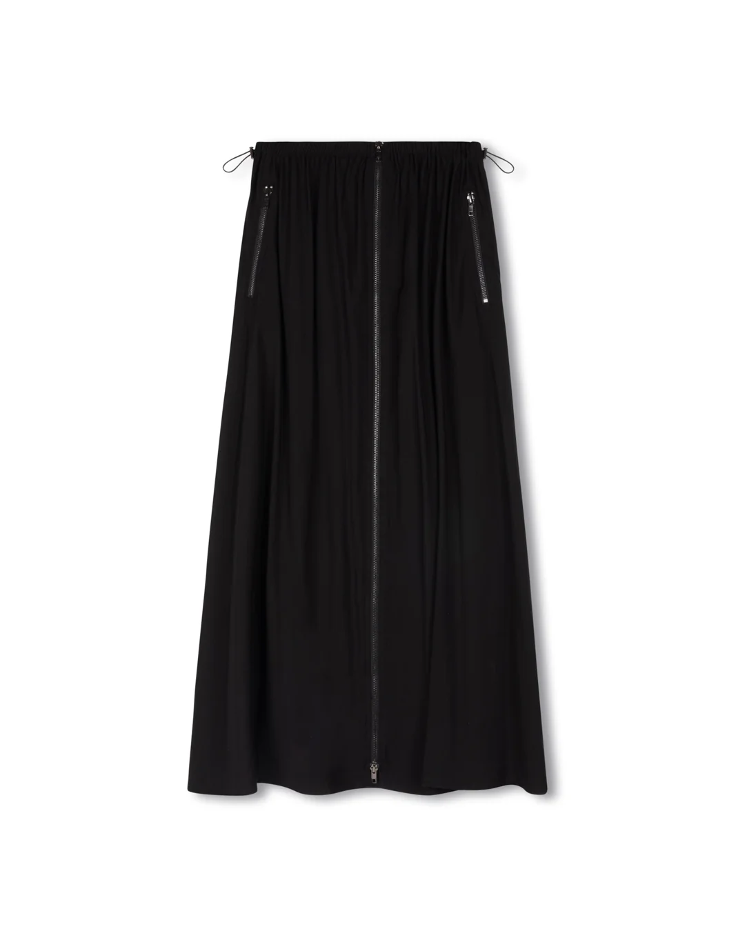 Cupro Zipper Pocket Skirt - Image 3