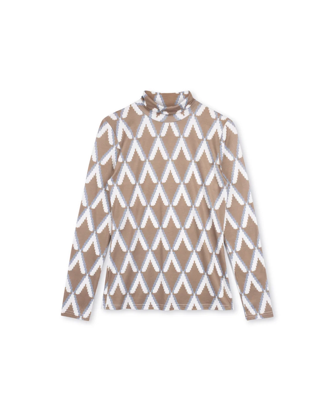 Daisy Printed Fitted Turtleneck - Image 6