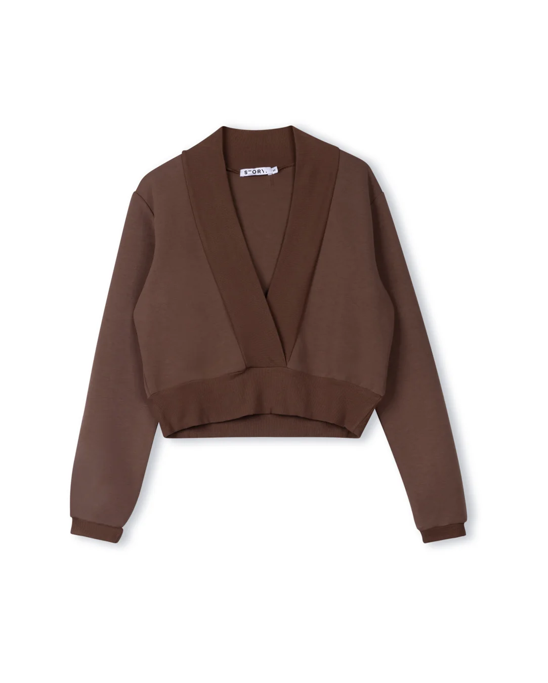 Daisy V -Neck Ribbed Sweatshirt - Image 3