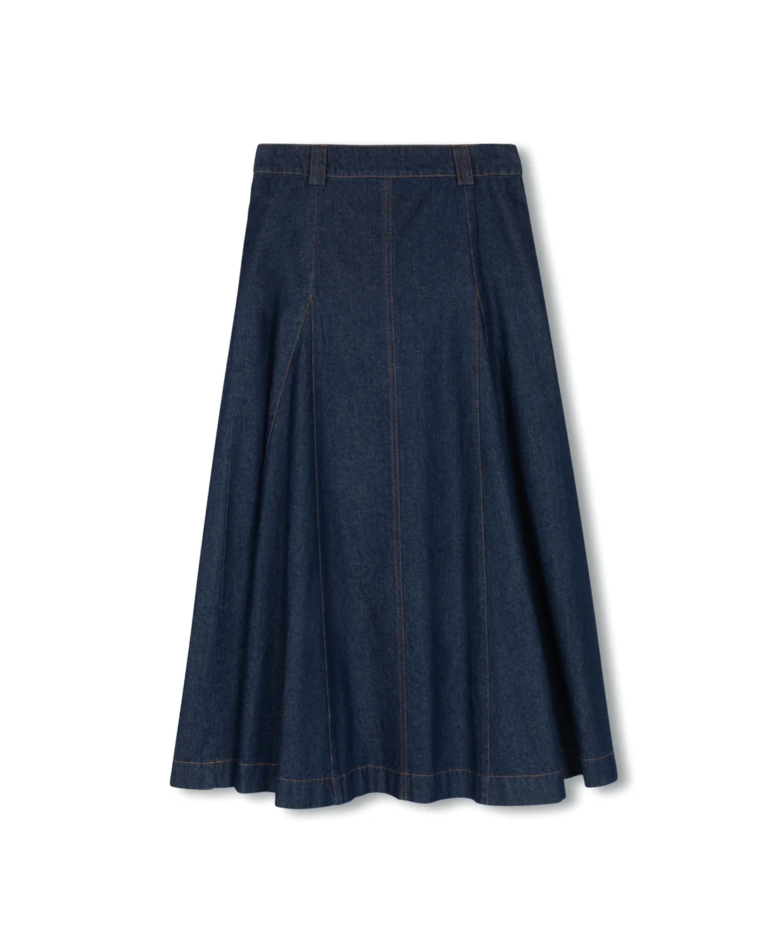 Dark Denim Button Down Skirt