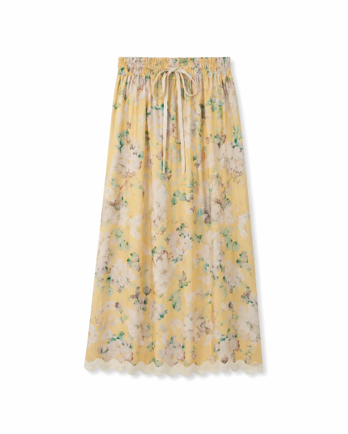 Debra Linen Scallop Skirt