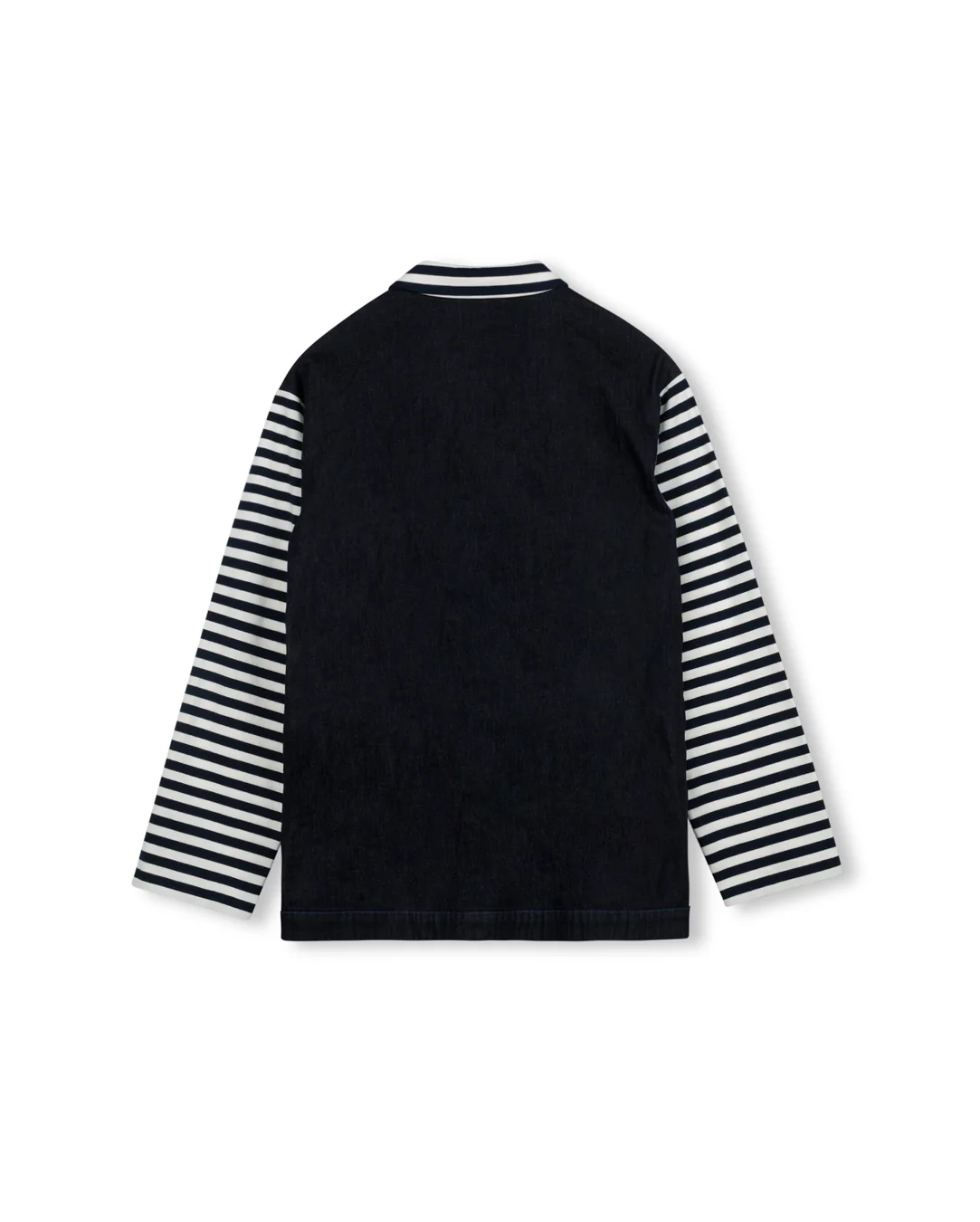Denim And Jersey Blouse - Image 2