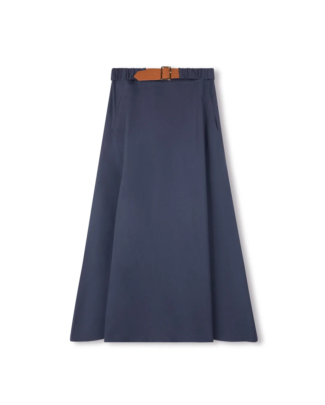 Denim Buckled Skirt