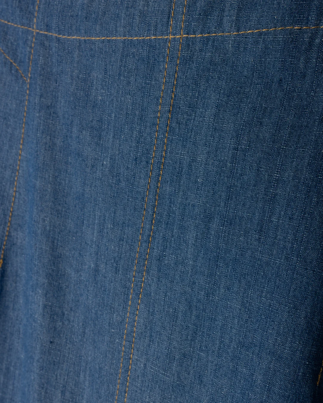 Denim Outline Skirt - Image 2