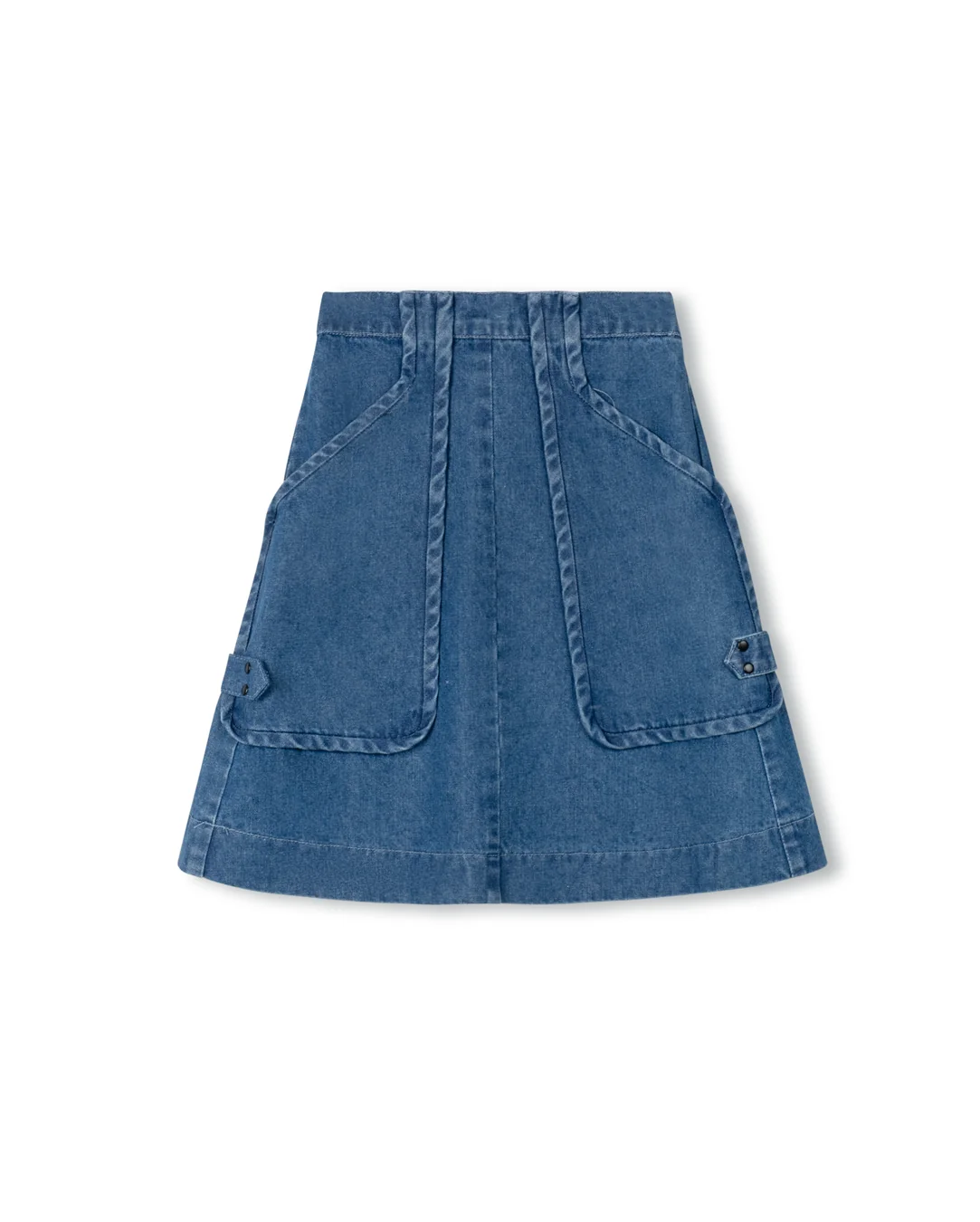 Denim Pocket Detail Skirt