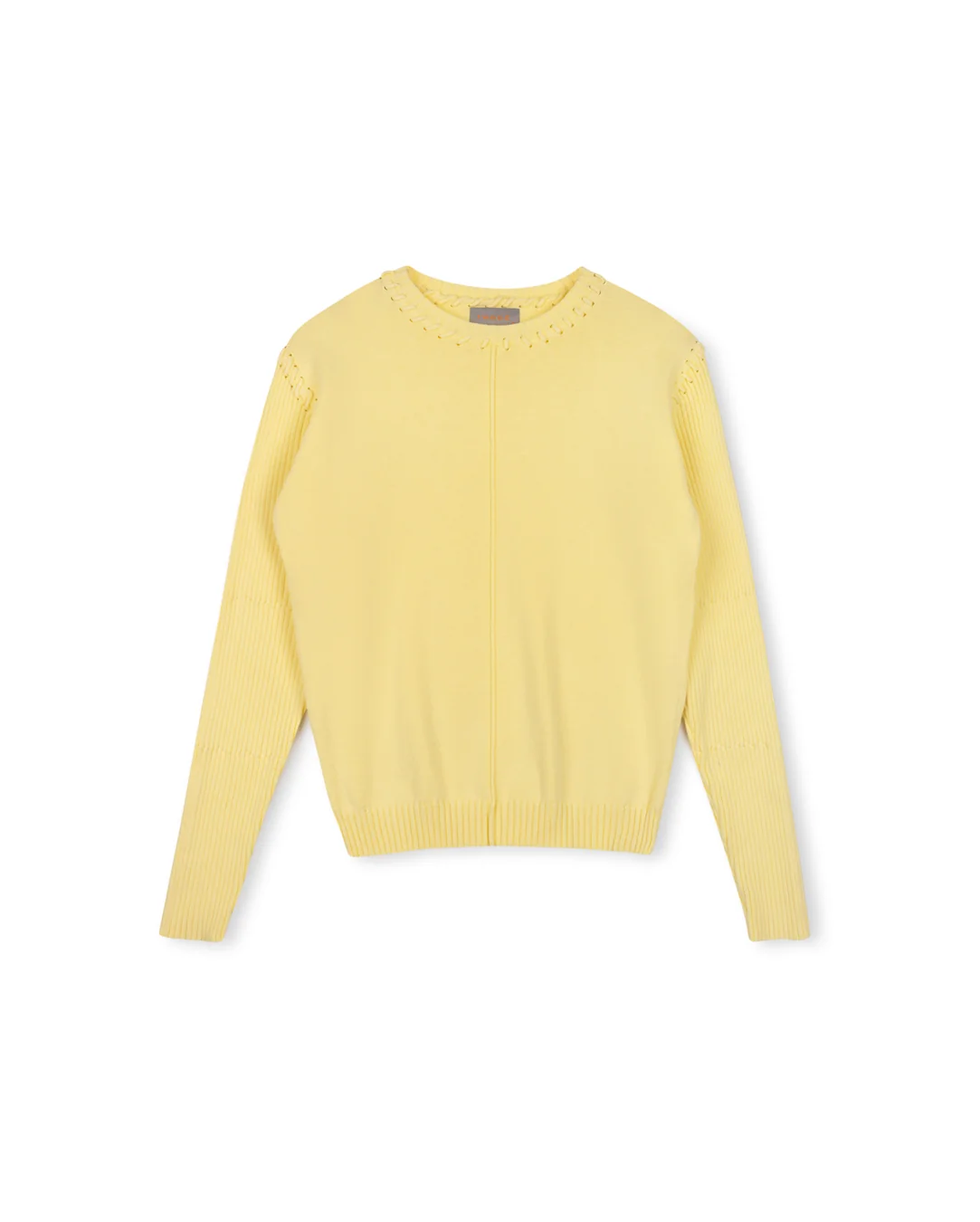 Denim Wash Knit Sweater - Image 2
