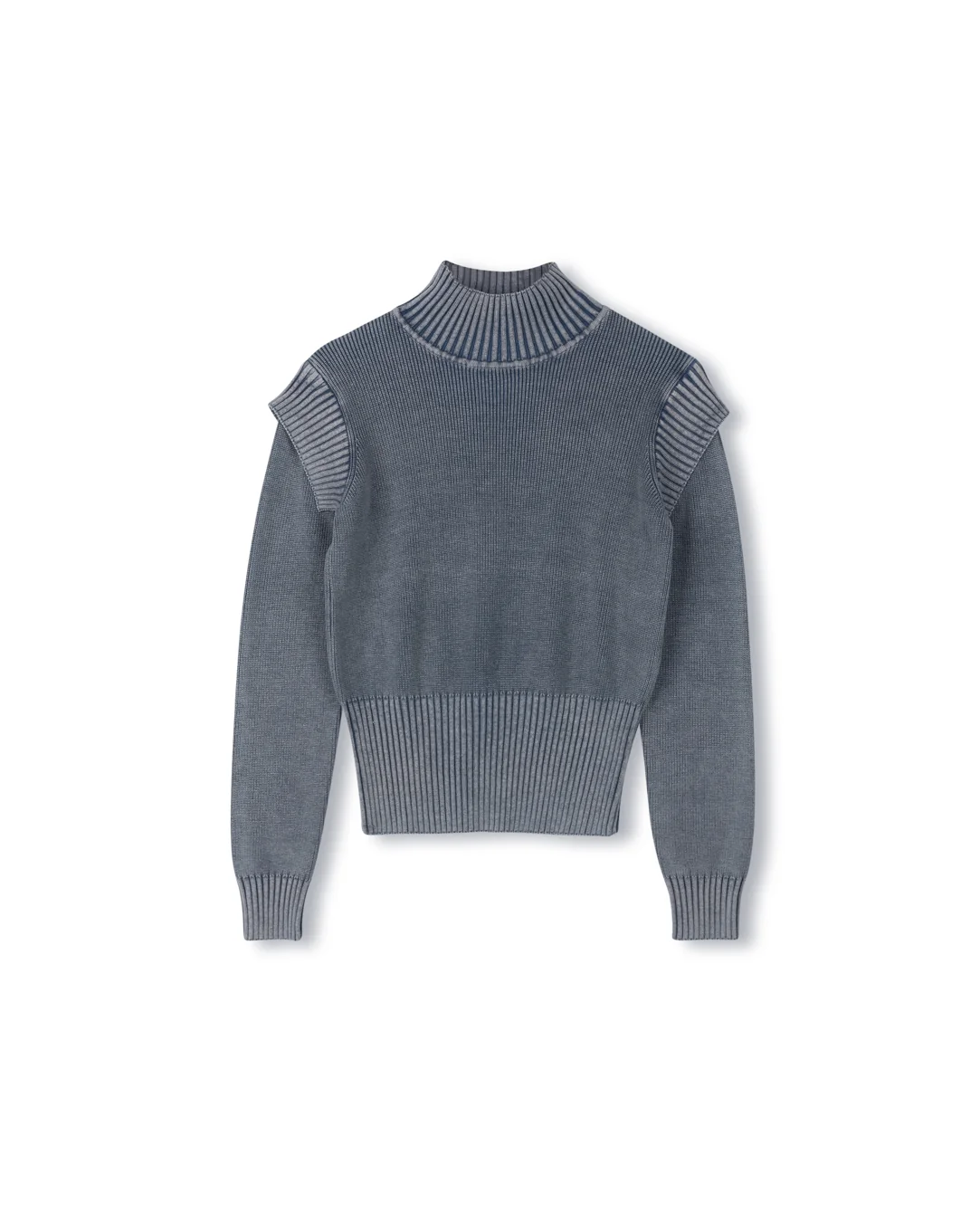 Denim Wash Knit Top - Image 3