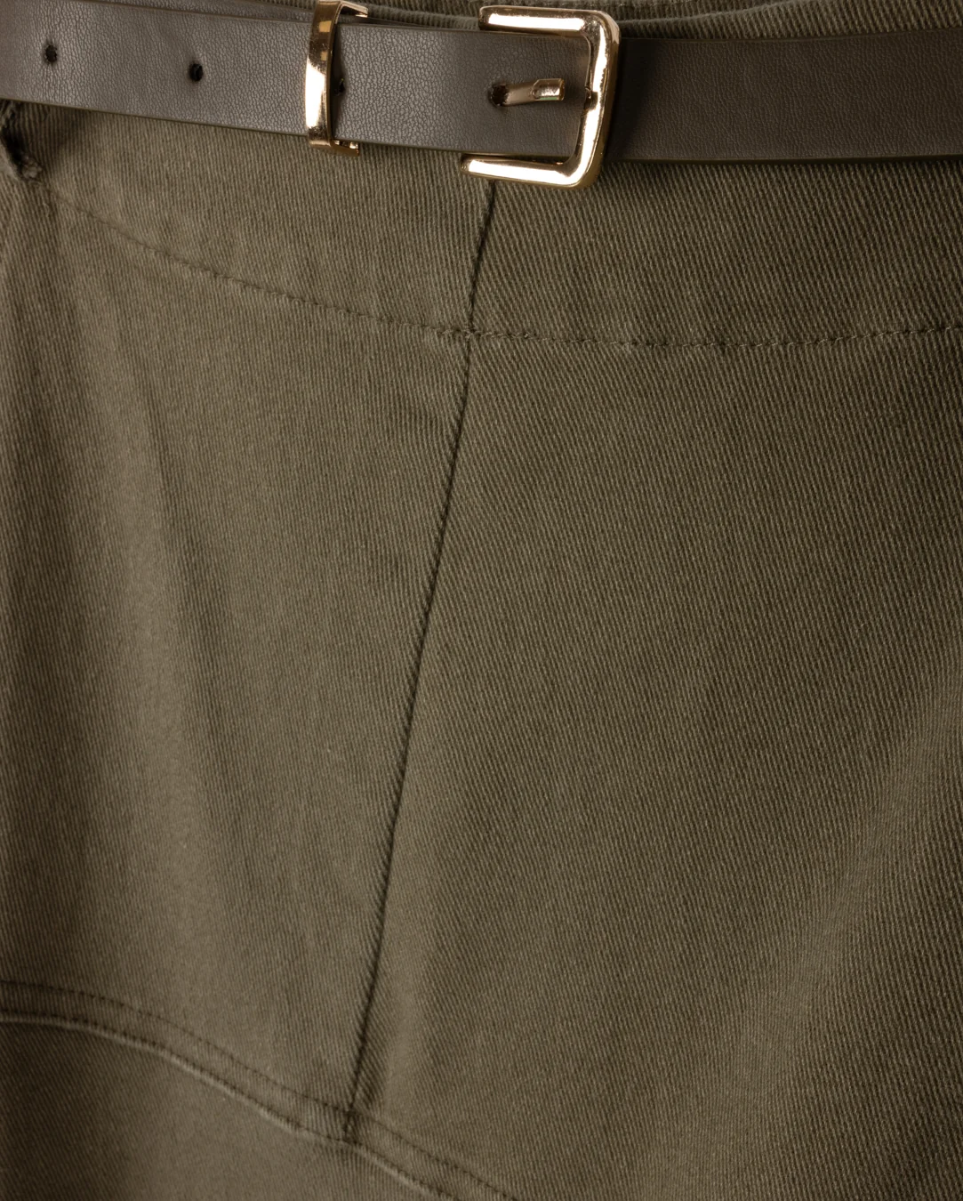 Drop Seam Paneled Denim Skirt - Image 4