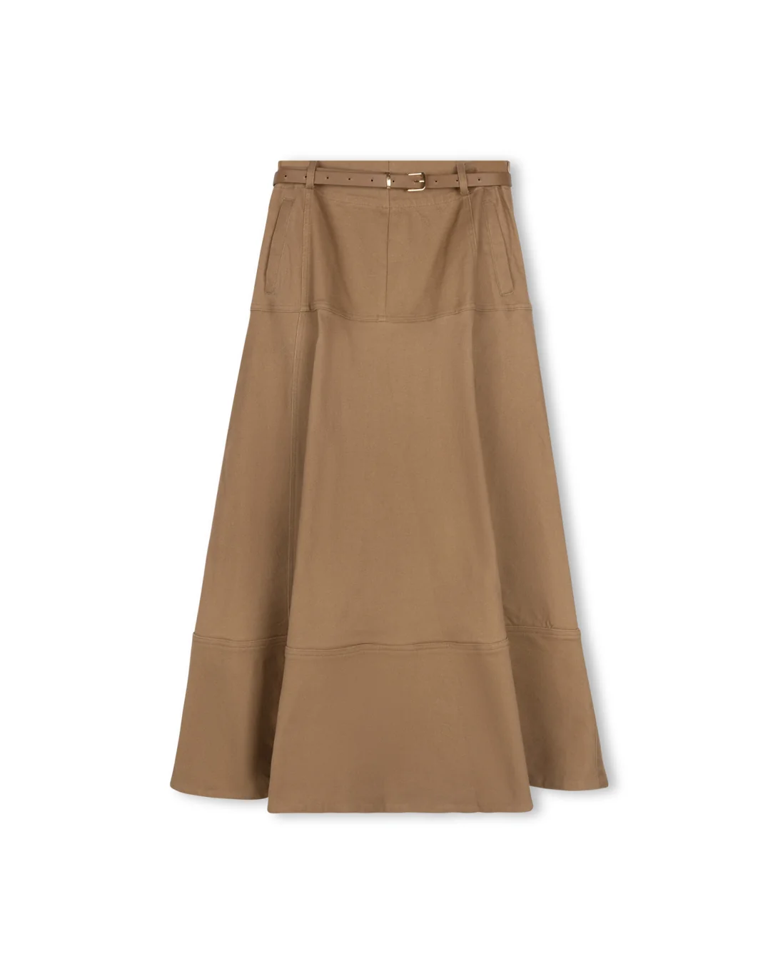 Drop Seam Paneled Denim Skirt - Image 5