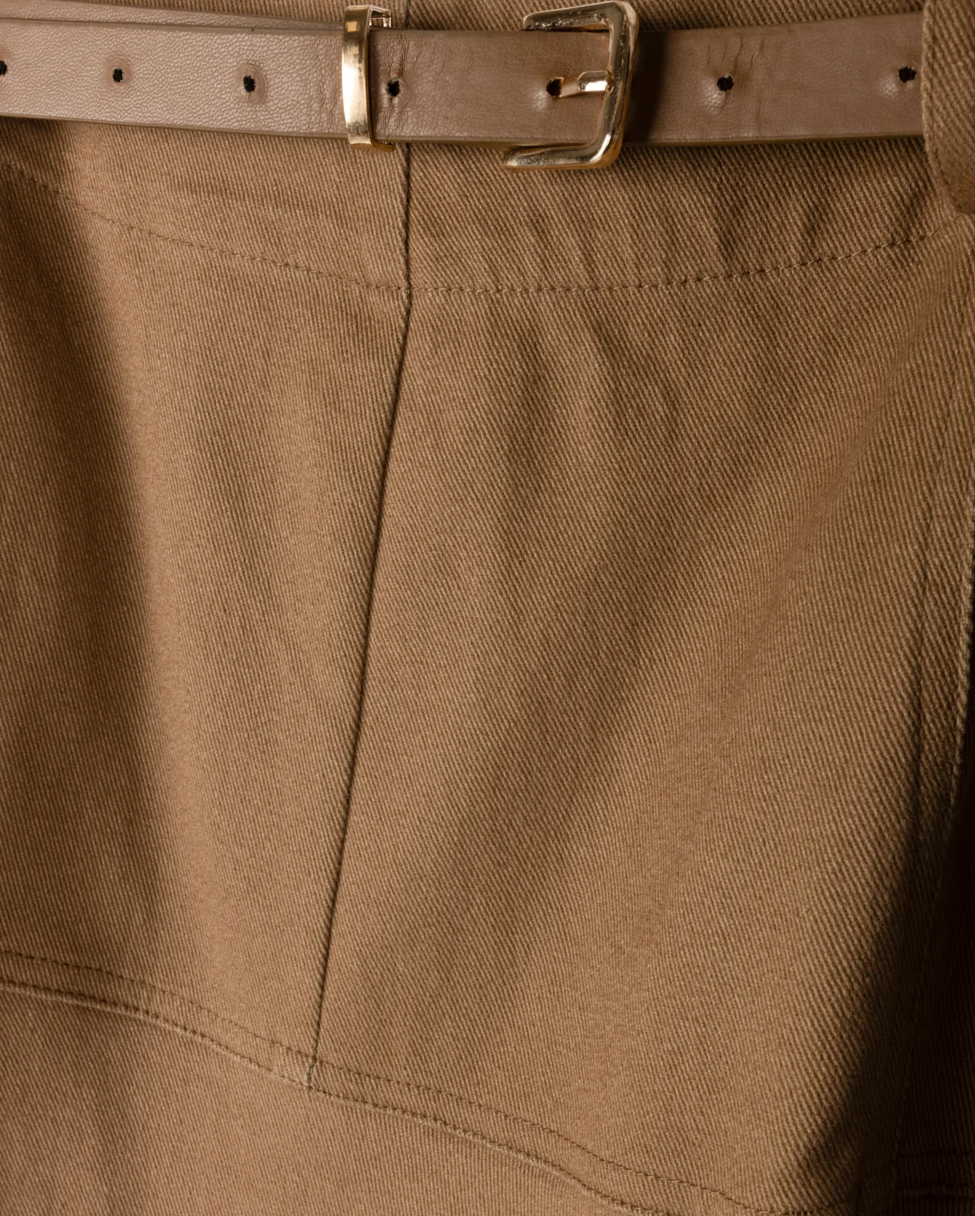 Drop Seam Paneled Denim Skirt - Image 6