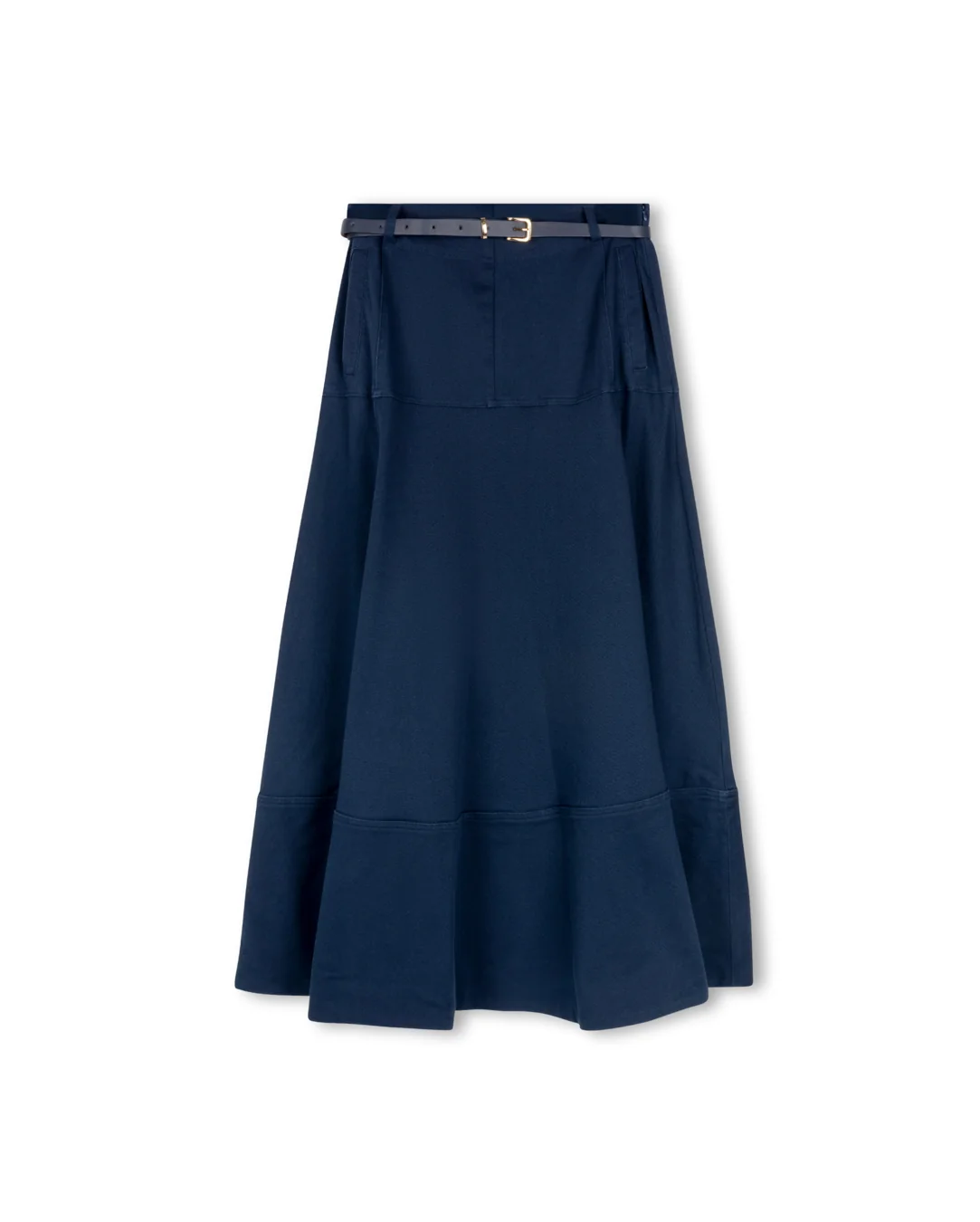 Drop Seam Paneled Denim Skirt - Image 7