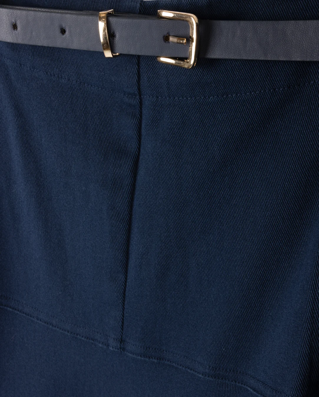 Drop Seam Paneled Denim Skirt - Image 8