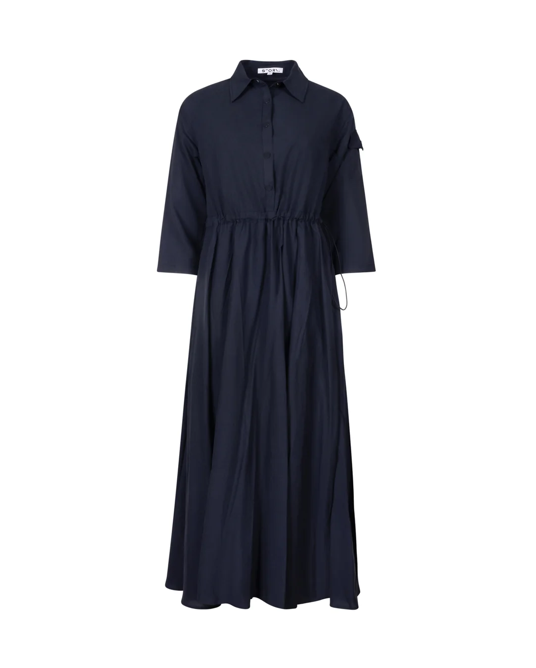 Elastic Pull Waist Maxi Dress - Image 3