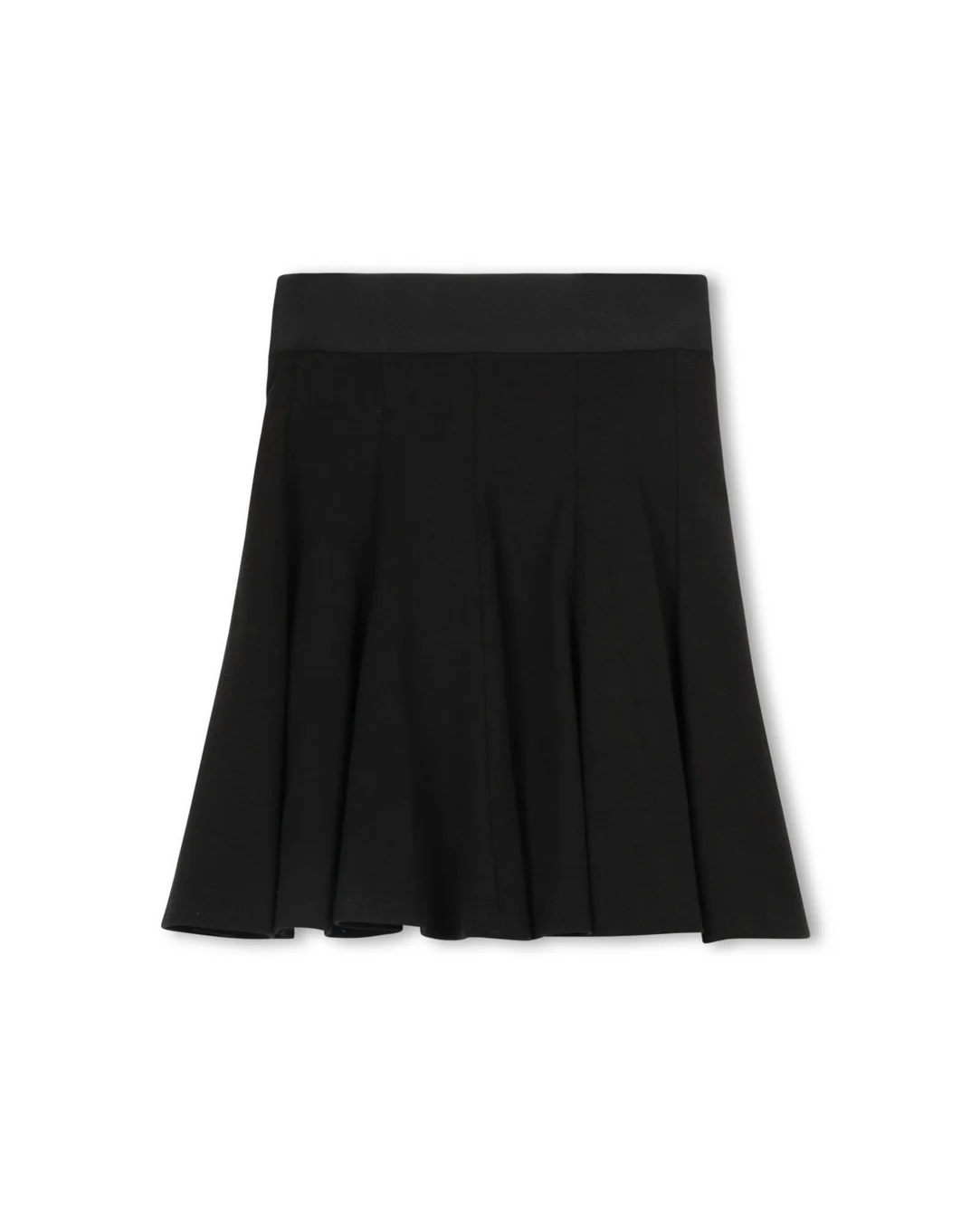 Elastic Waist Panel Knee Skirt - Image 2