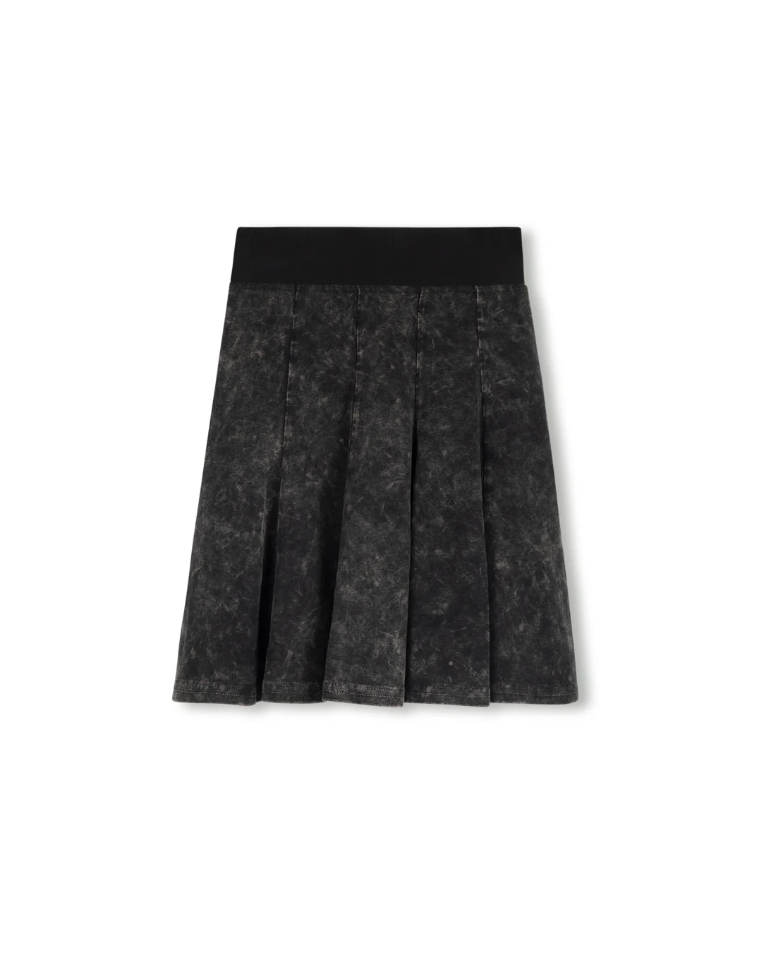 Elastic Waist Panel Knee Skirt - Image 9