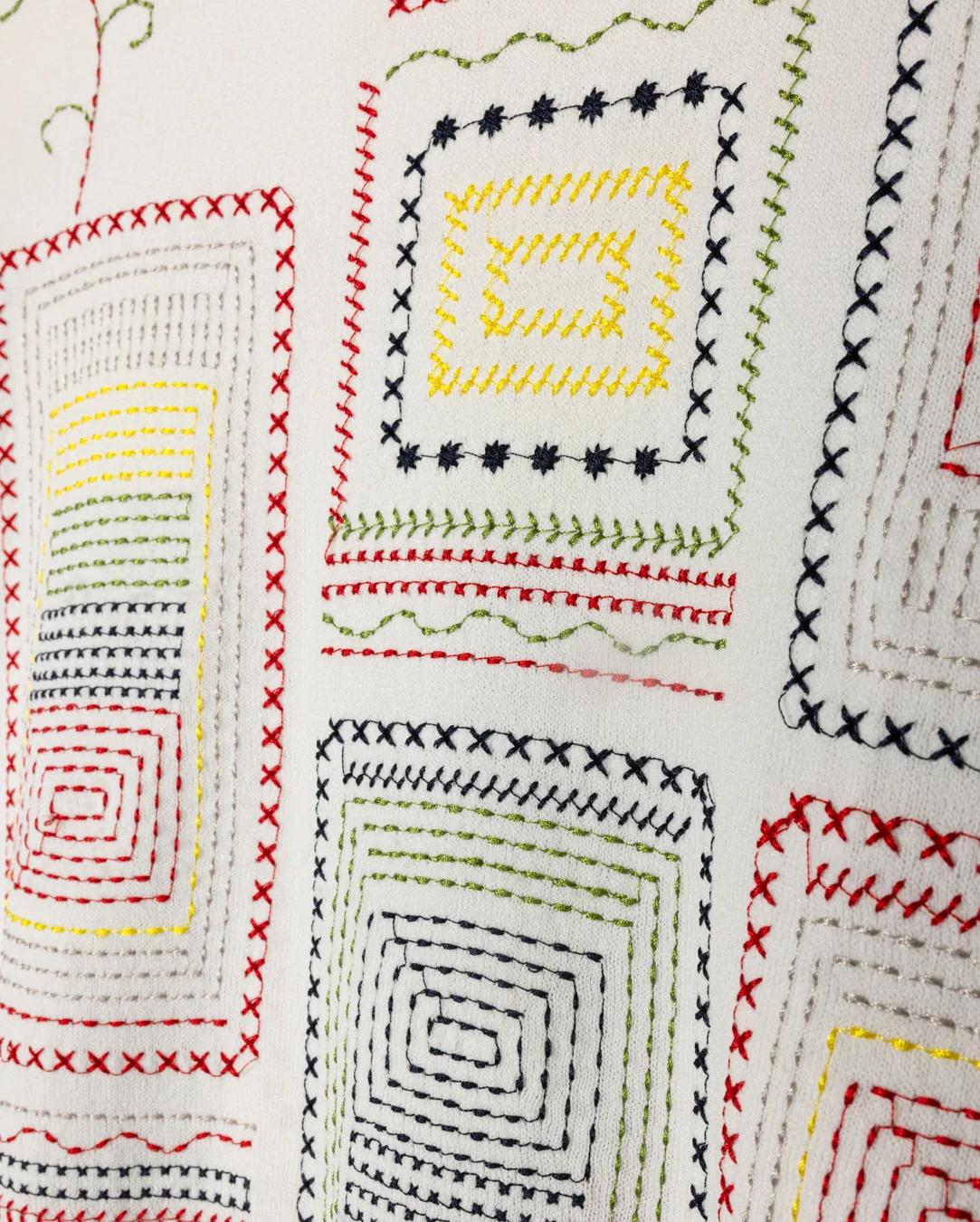 Embroidered Design Crew Neck - Image 2