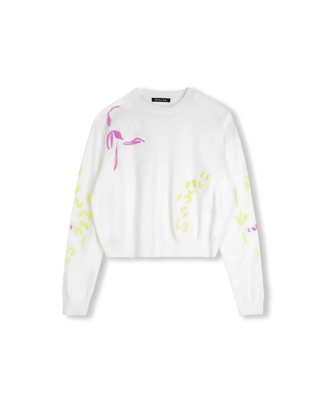 Embroidered Thin Knit Sweater - Image 3