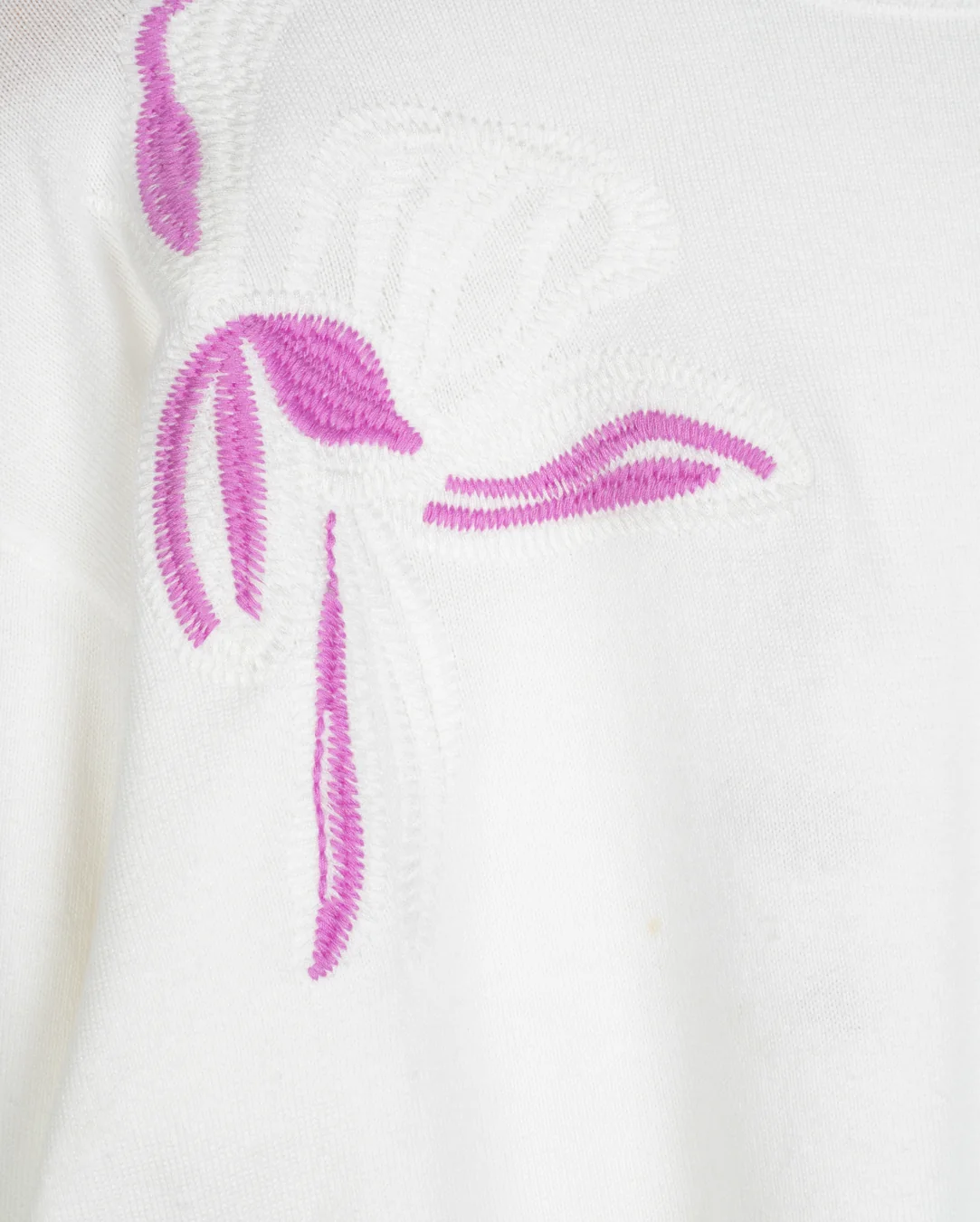 Embroidered Thin Knit Sweater - Image 4