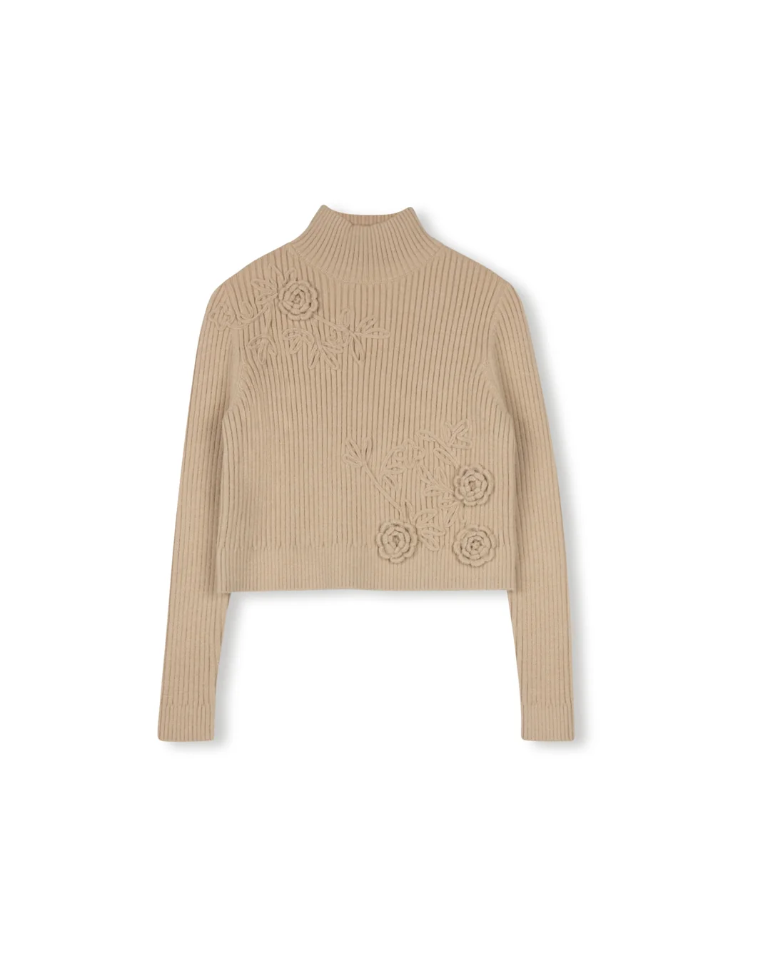 Embroidered Turtleneck Sweater - Image 5