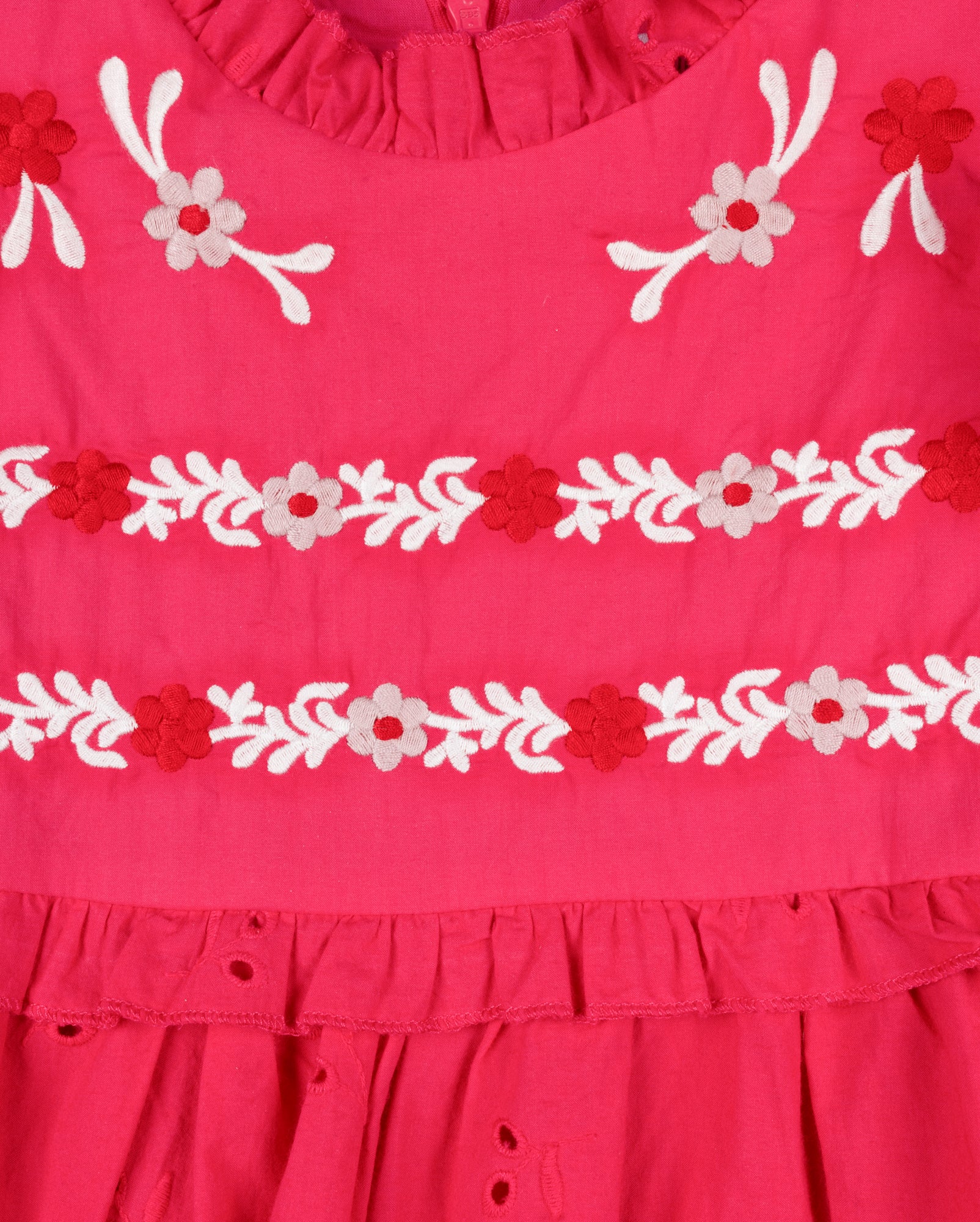 Eyelet And Embroidered Detail Dress - Image 2