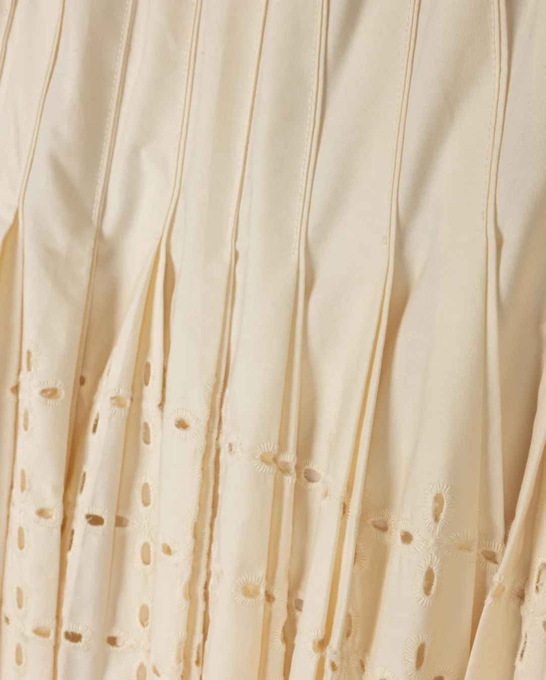 Eyelet Pleated Skirt - Image 2
