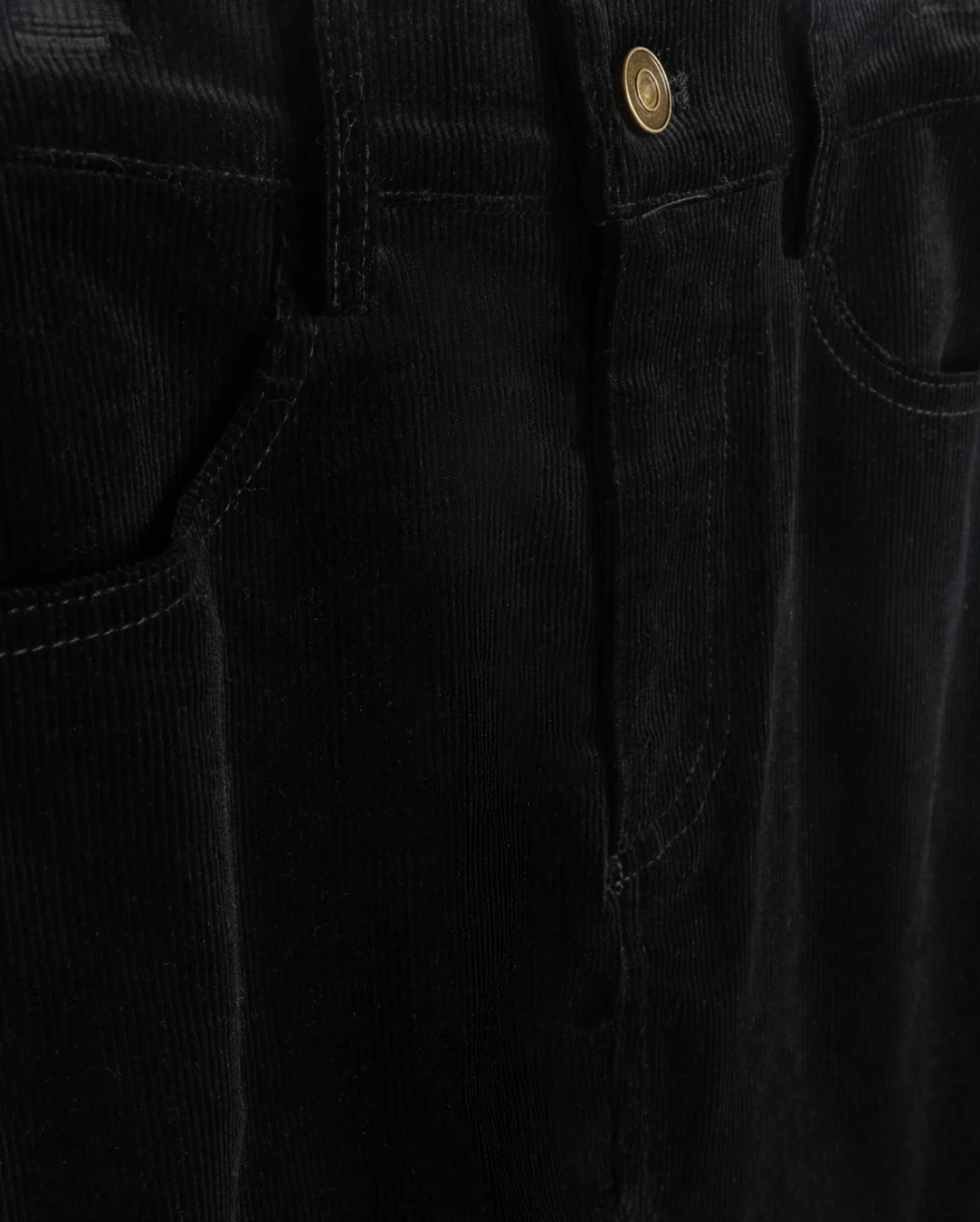 Faint Corduroy Fringe Hem Skirt - Image 4