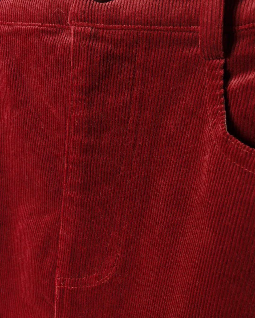 Faint Corduroy Fringe Hem Skirt - Image 6