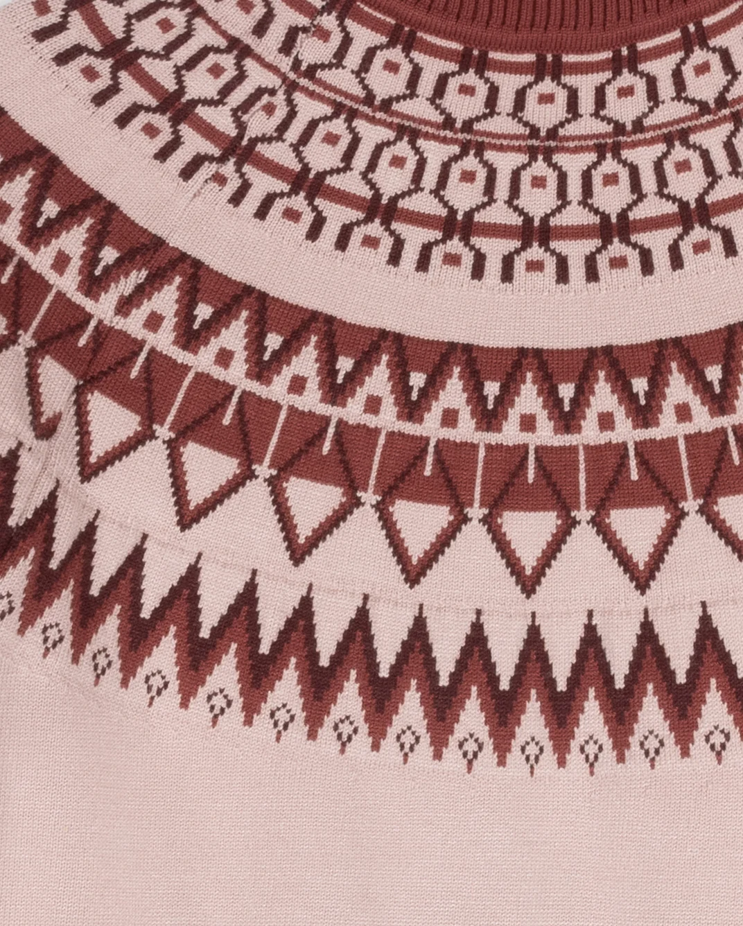 Faint Fair Isle Mock Neck Sweater - Image 2