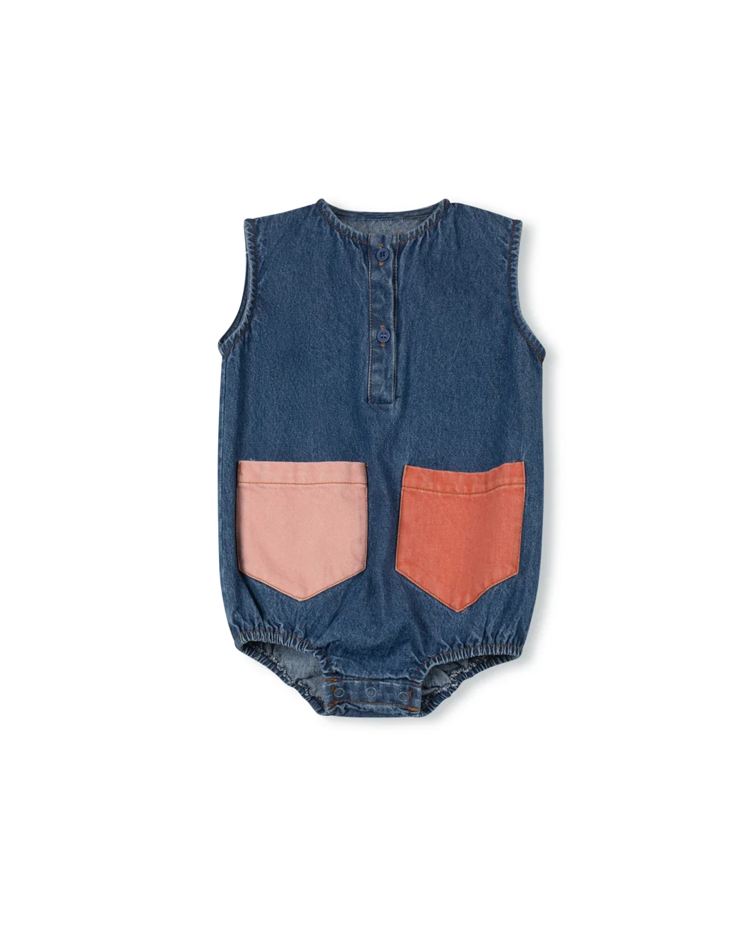 Filer Denim Multicolored Romper - Image 3