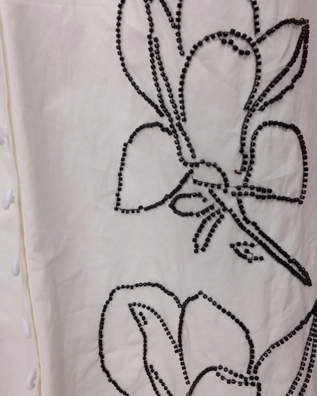 Floral Beaded Shirt Dress - Image 3