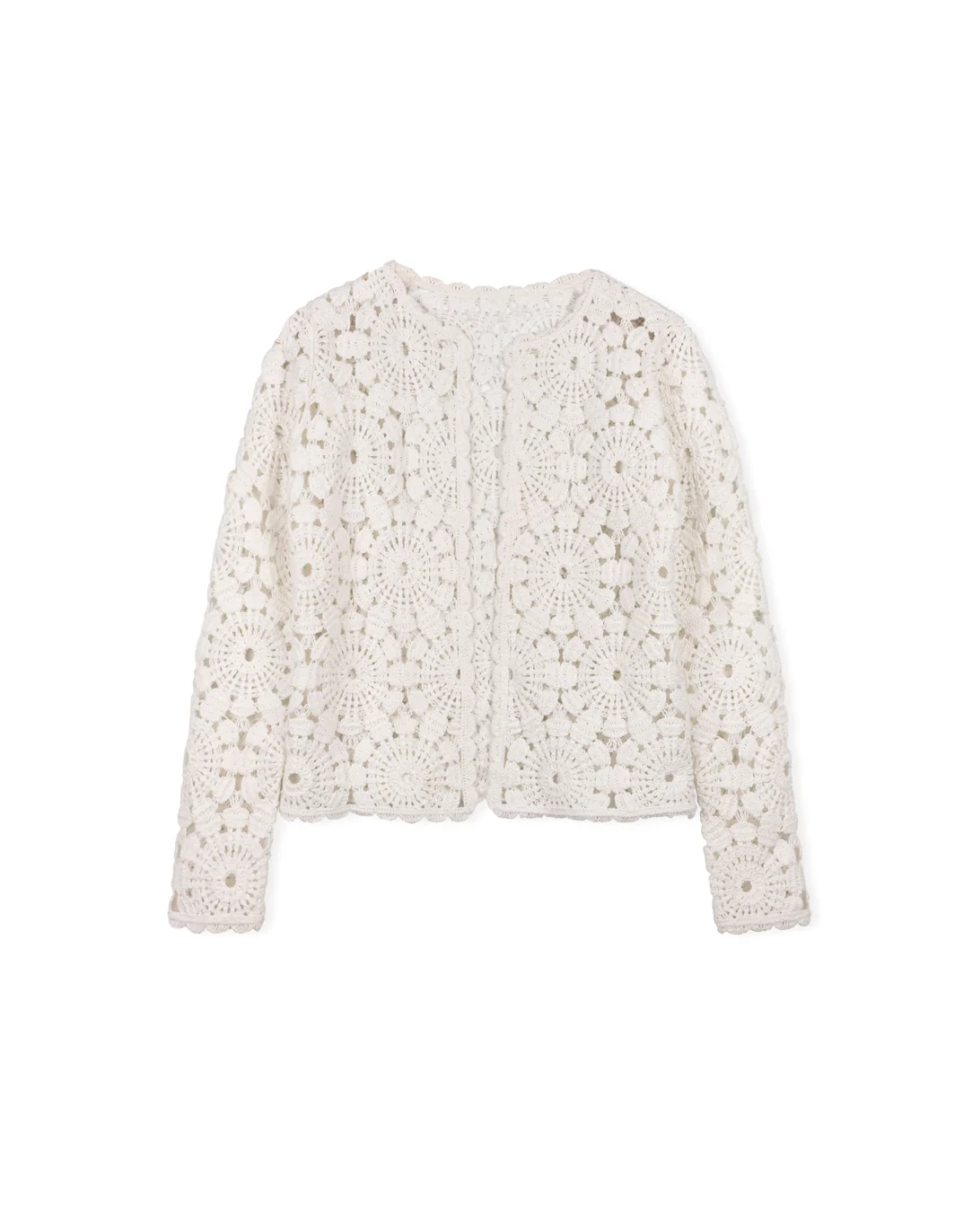 Floral Crochet Blazer