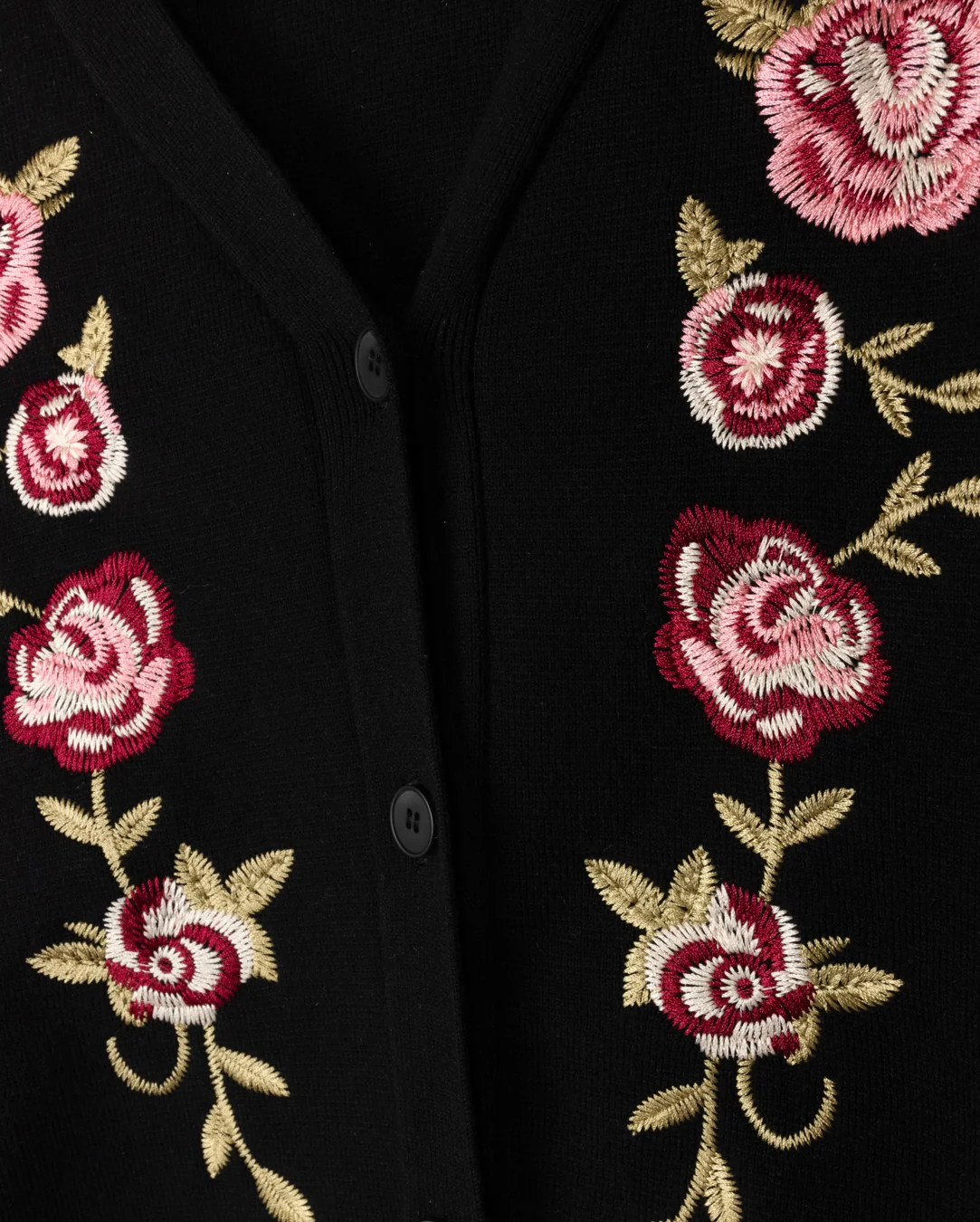 Floral Knit Button Down Cardigan - Image 2