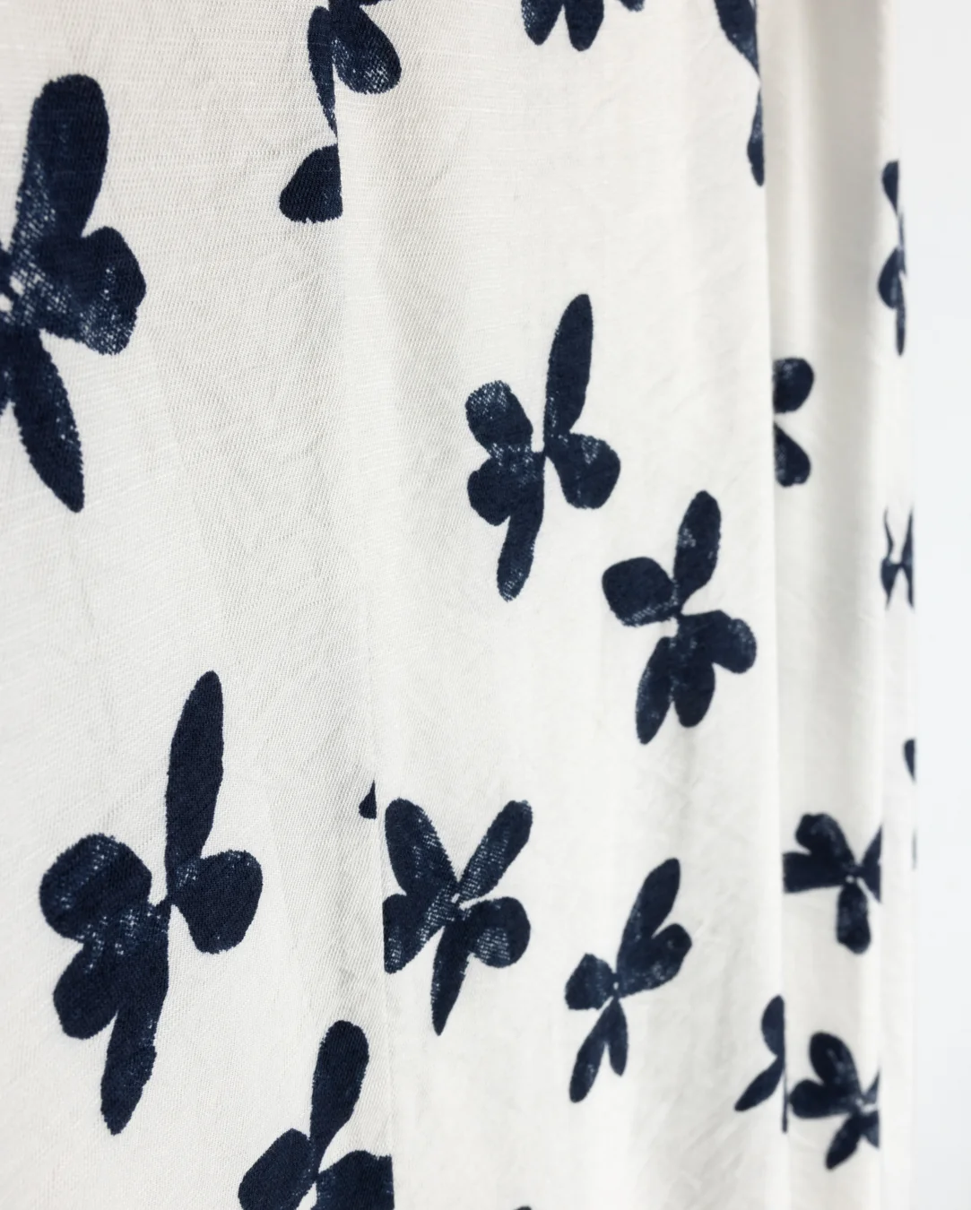 Floral Linen Straight Skirt - Image 2