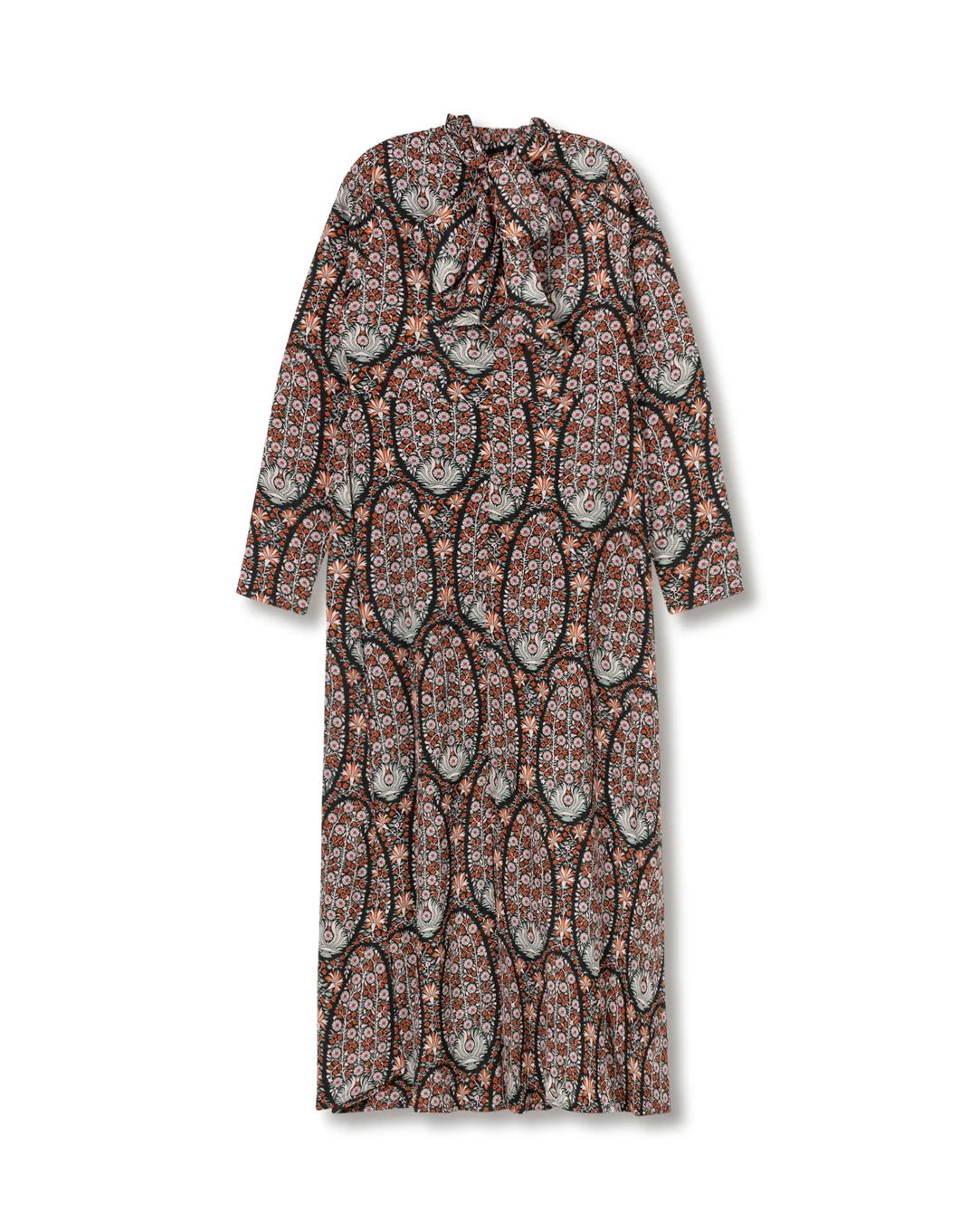 Floral Tie Neck Dress - Image 2