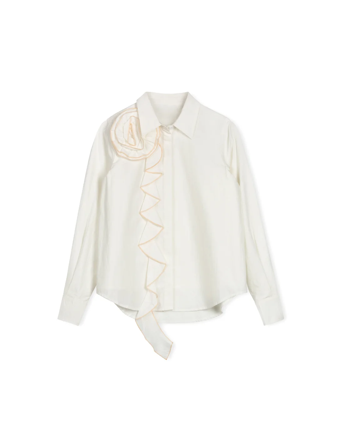 Flower Ruffle Blouse - Image 3