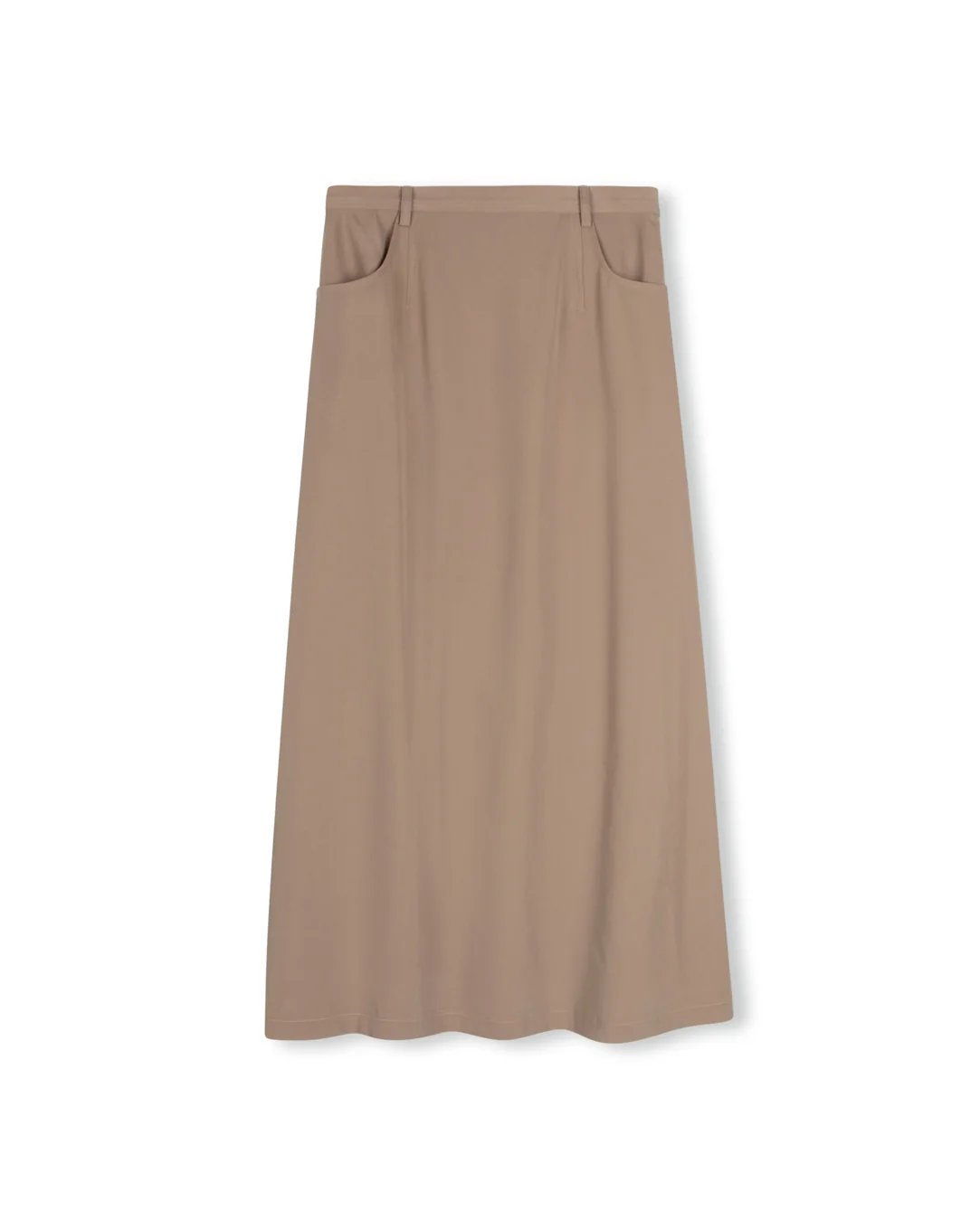 Front Pocket Back Pleat Skirt