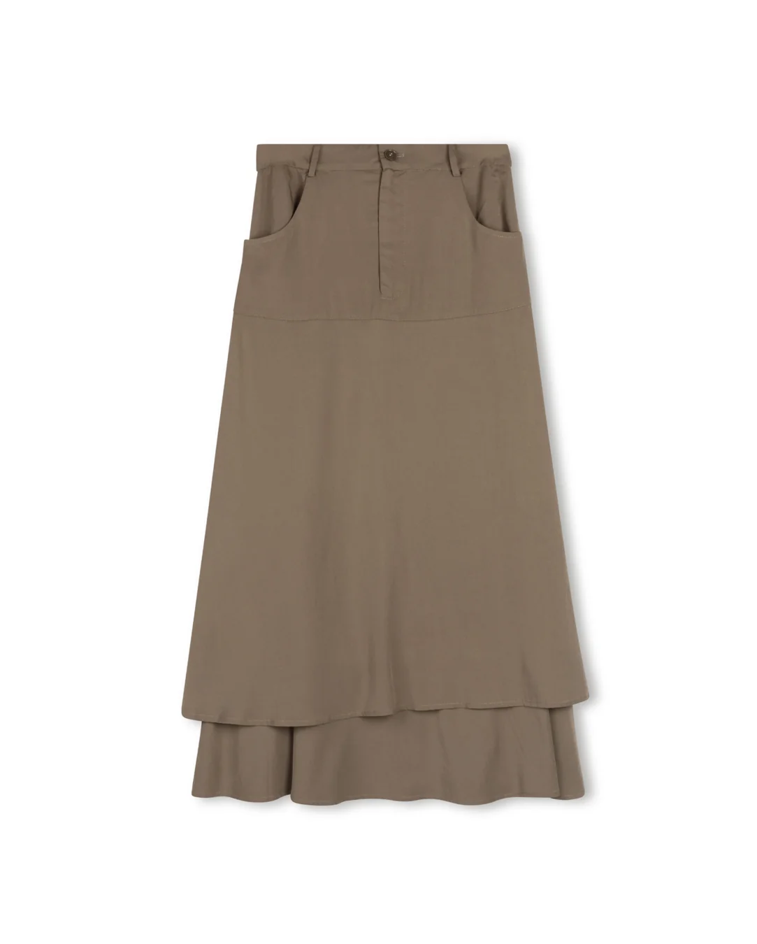 Front Zipper Flowy Skirt - Image 2