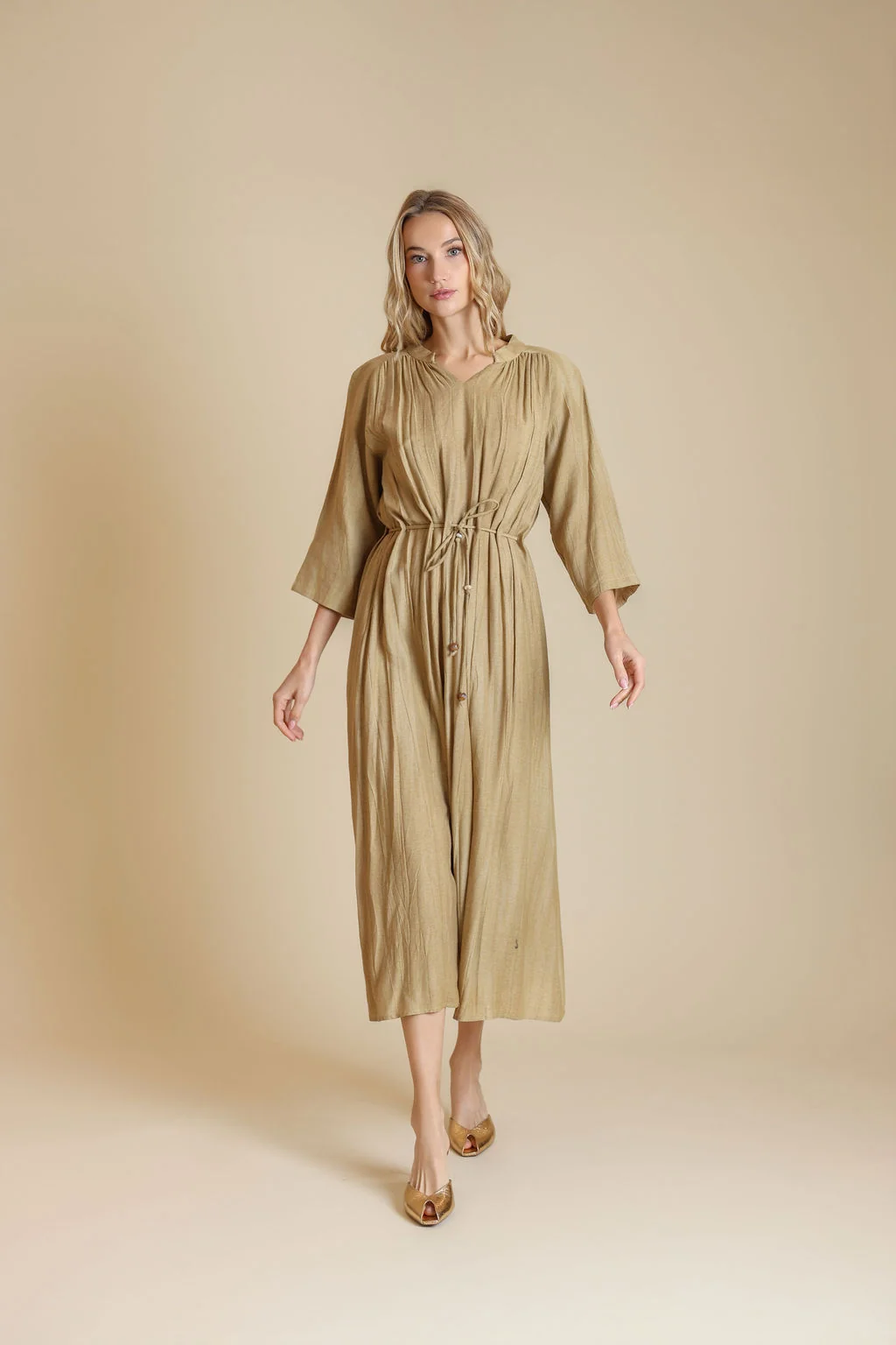 Gauzy Linen Dress - Image 2