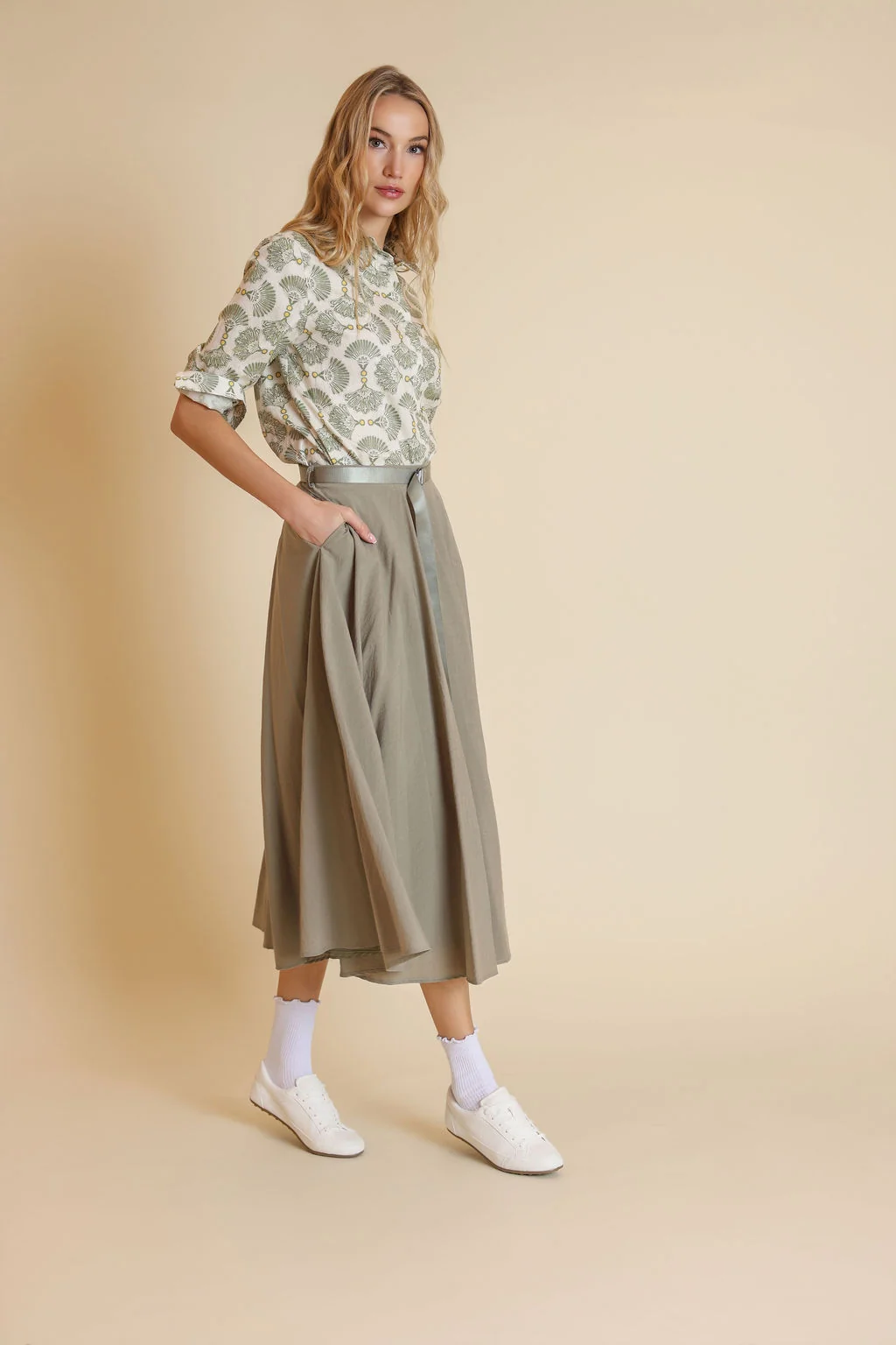 Geometric Print Blouse - Image 4