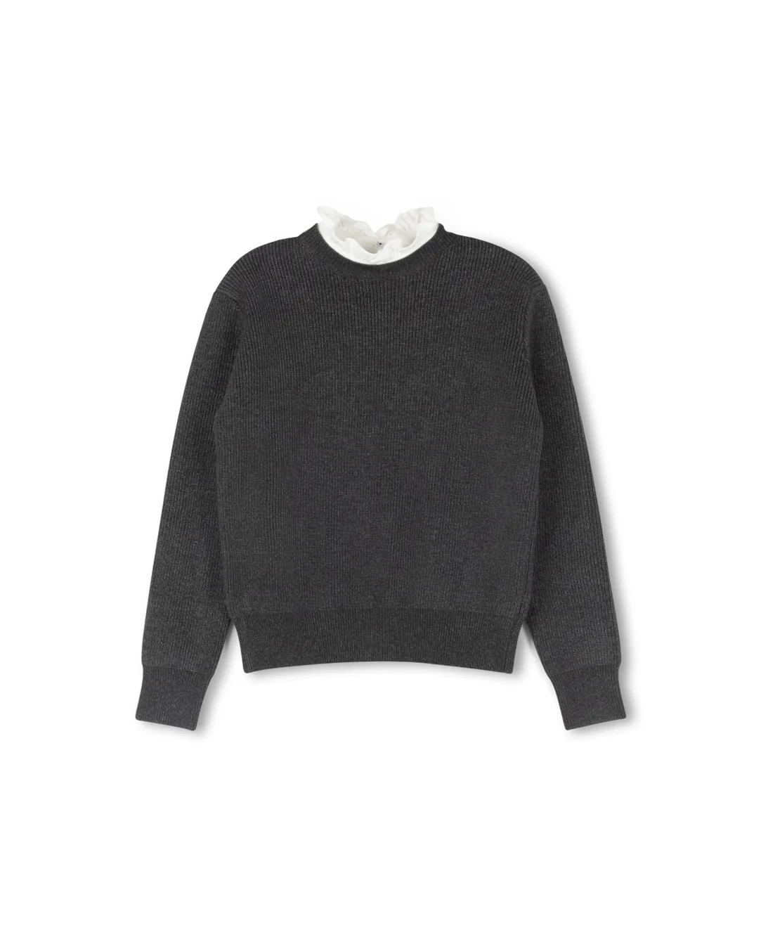 Gilt Ribbed Collared Sweater